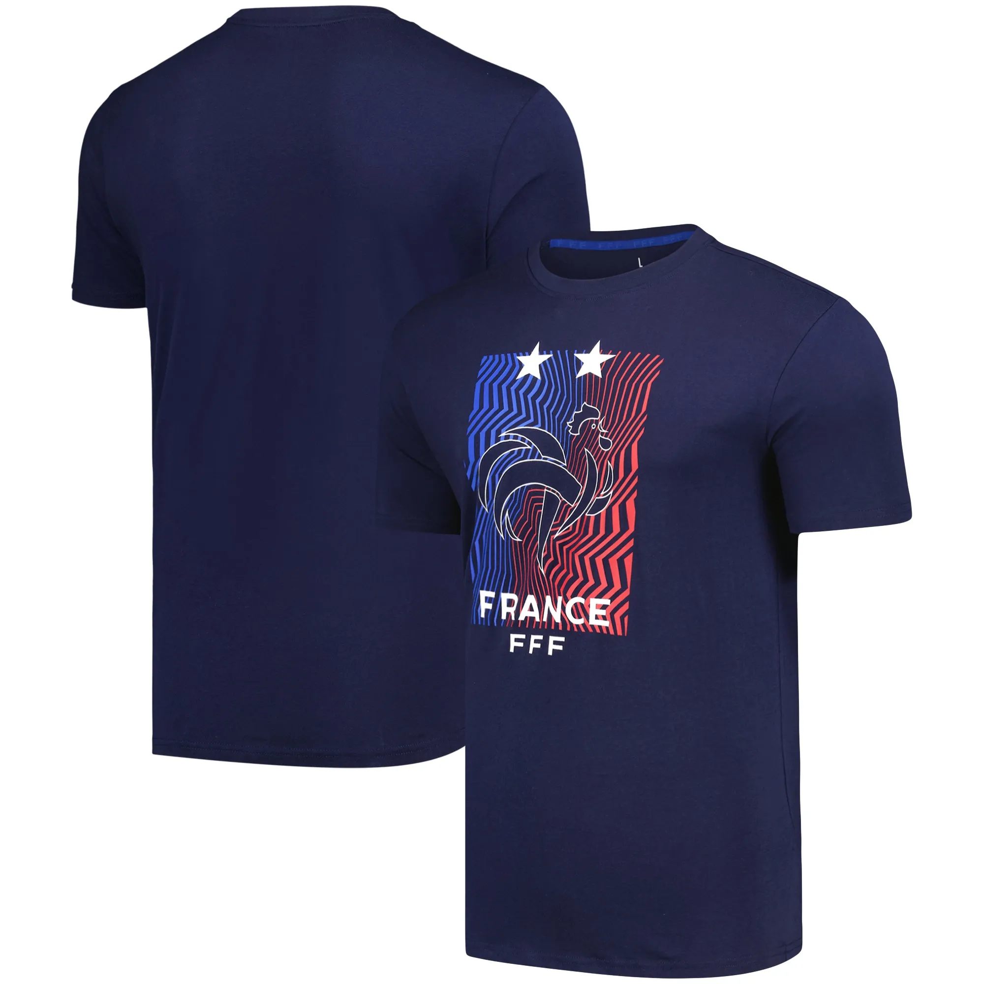 France Large Crest T-Shirt - Navy - Mens