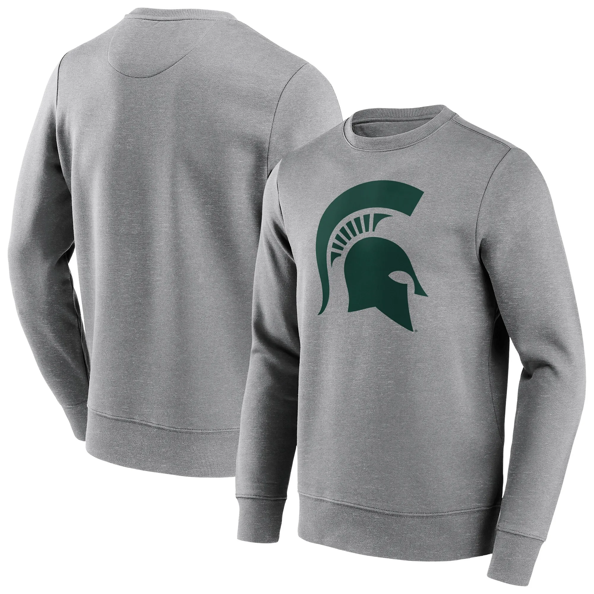 NCAA Michigan State Spartans Primary Logo Graphic Crew Sweatshirt - Mens