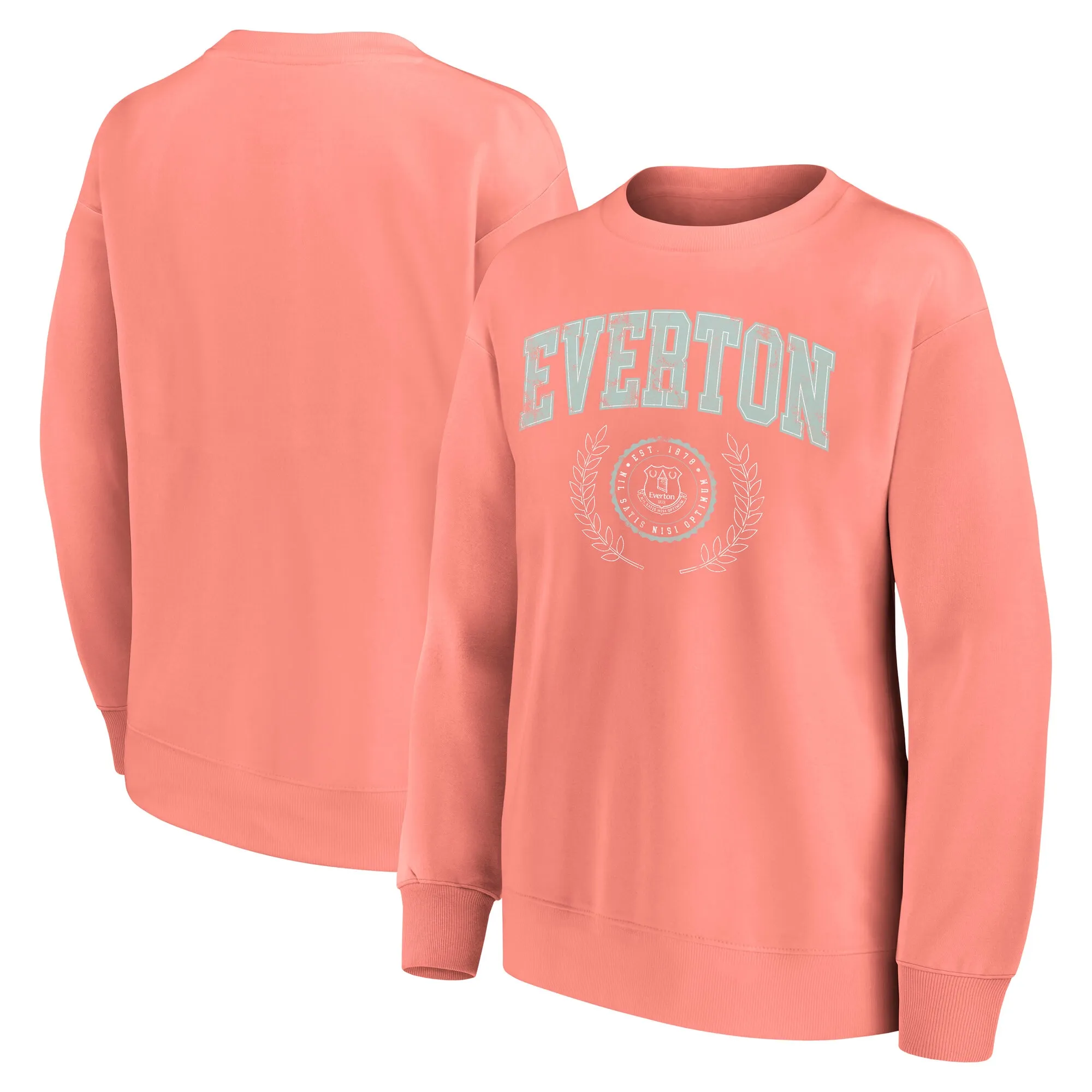 Everton Rebel Academia Graphic Oversized Sweatshirt - Coral - Womens