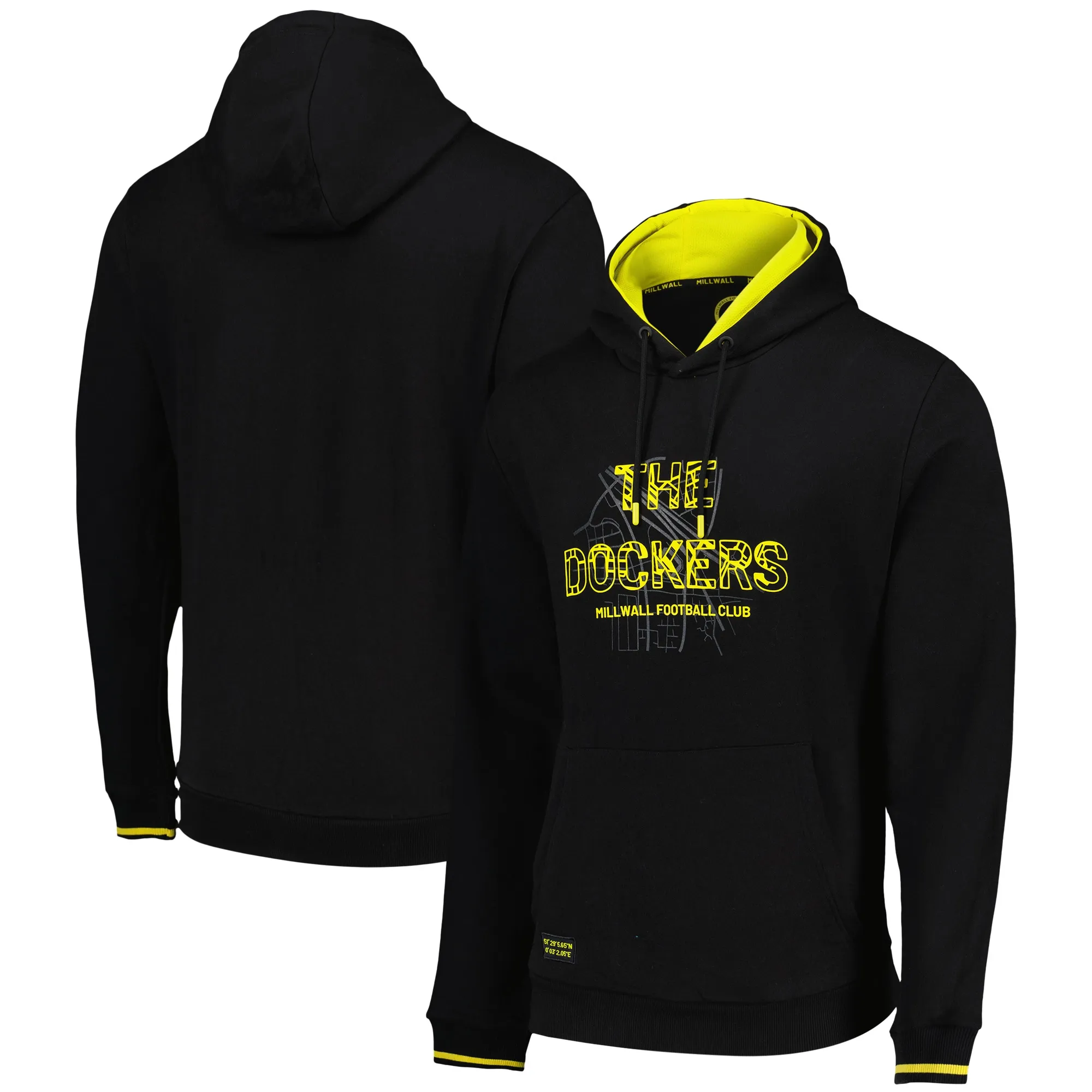Millwall Dockers Hoodie - Black - Mens