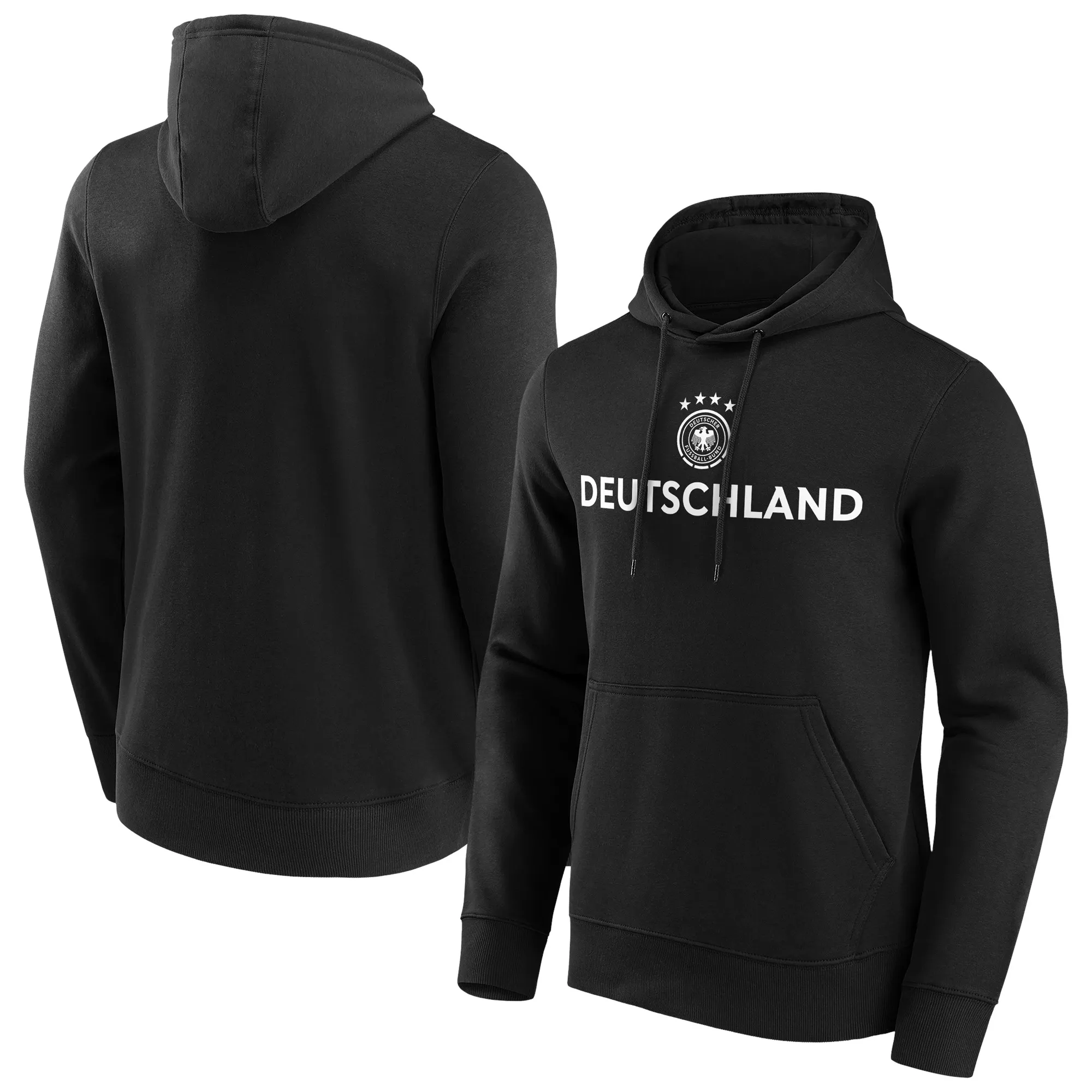 DFB Wordmark Graphic Hoodie - Black - Mens