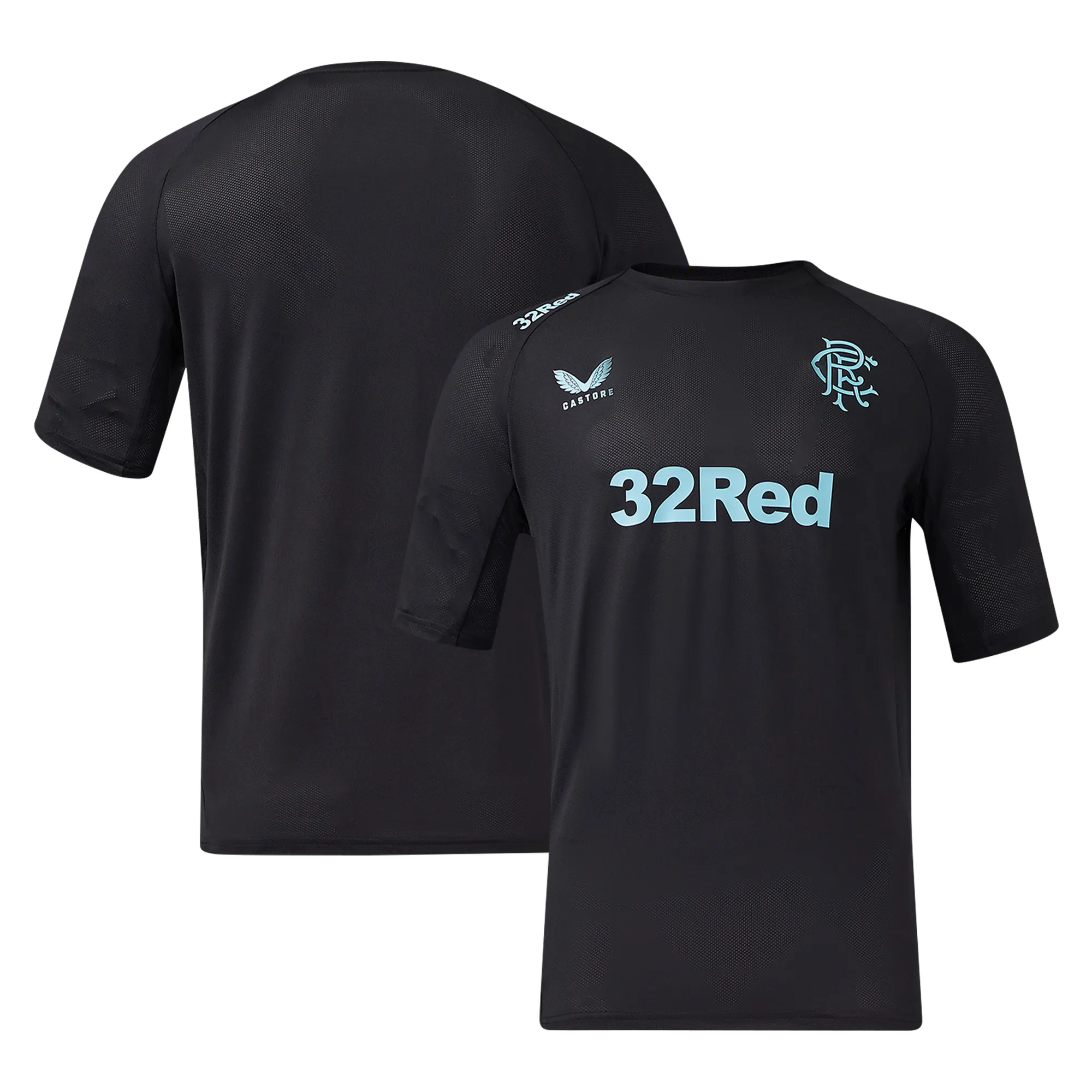 Glasgow Rangers Castore Coaches Training T-Shirt - Black