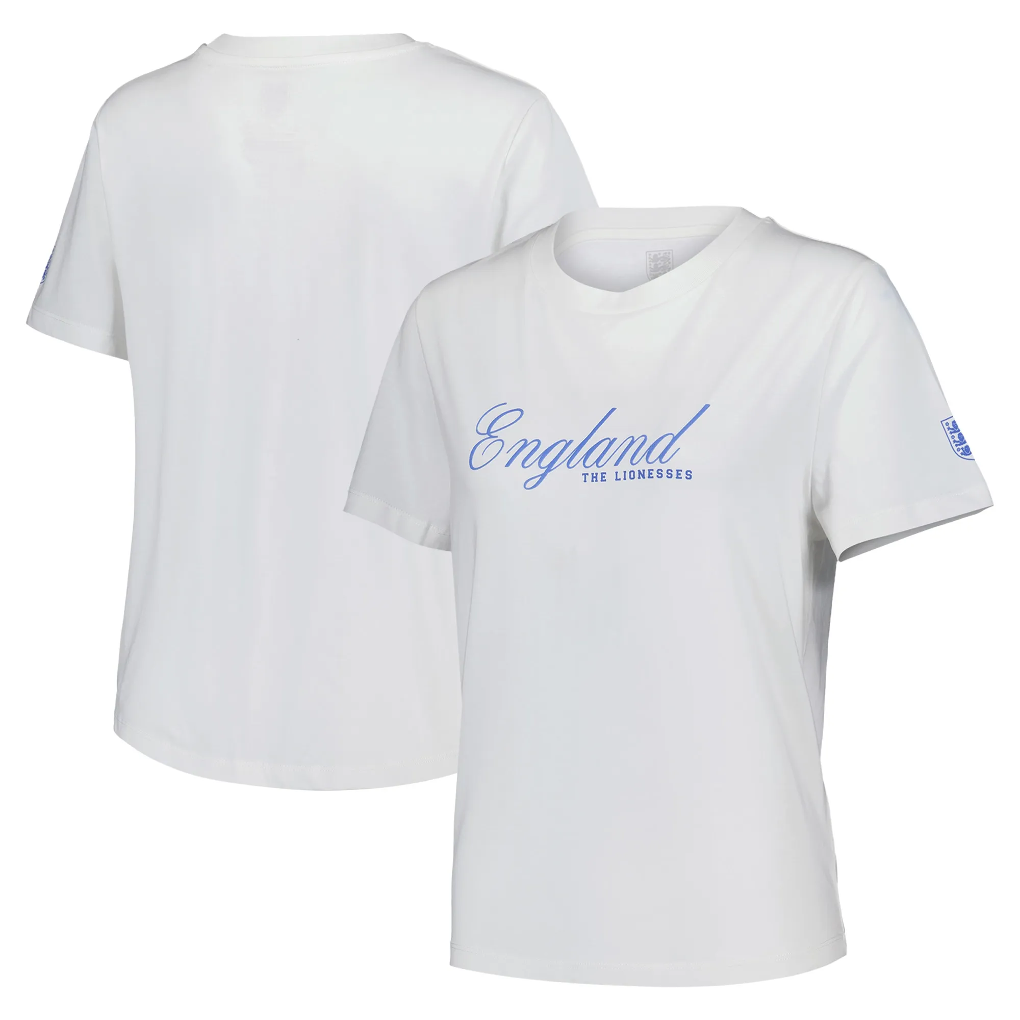England Script Graphic T-Shirt - Off White - Womens