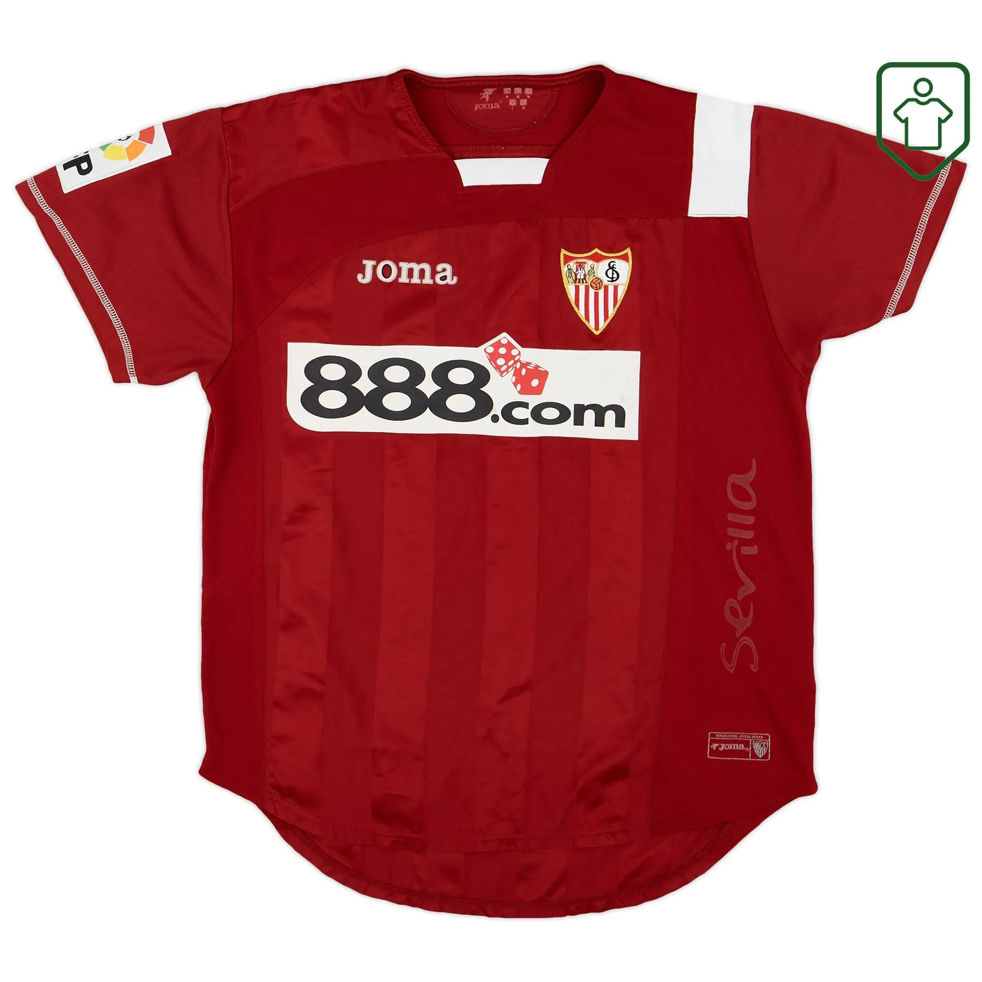 Sevilla Joma Away Shirt 2007-08 - Very Good - 7/10
