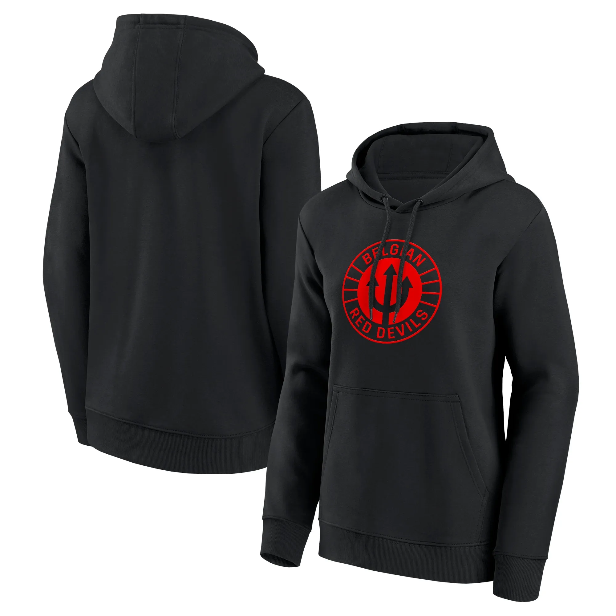 Belgium FA Red Devils Graphic Hoodie - Black - Womens