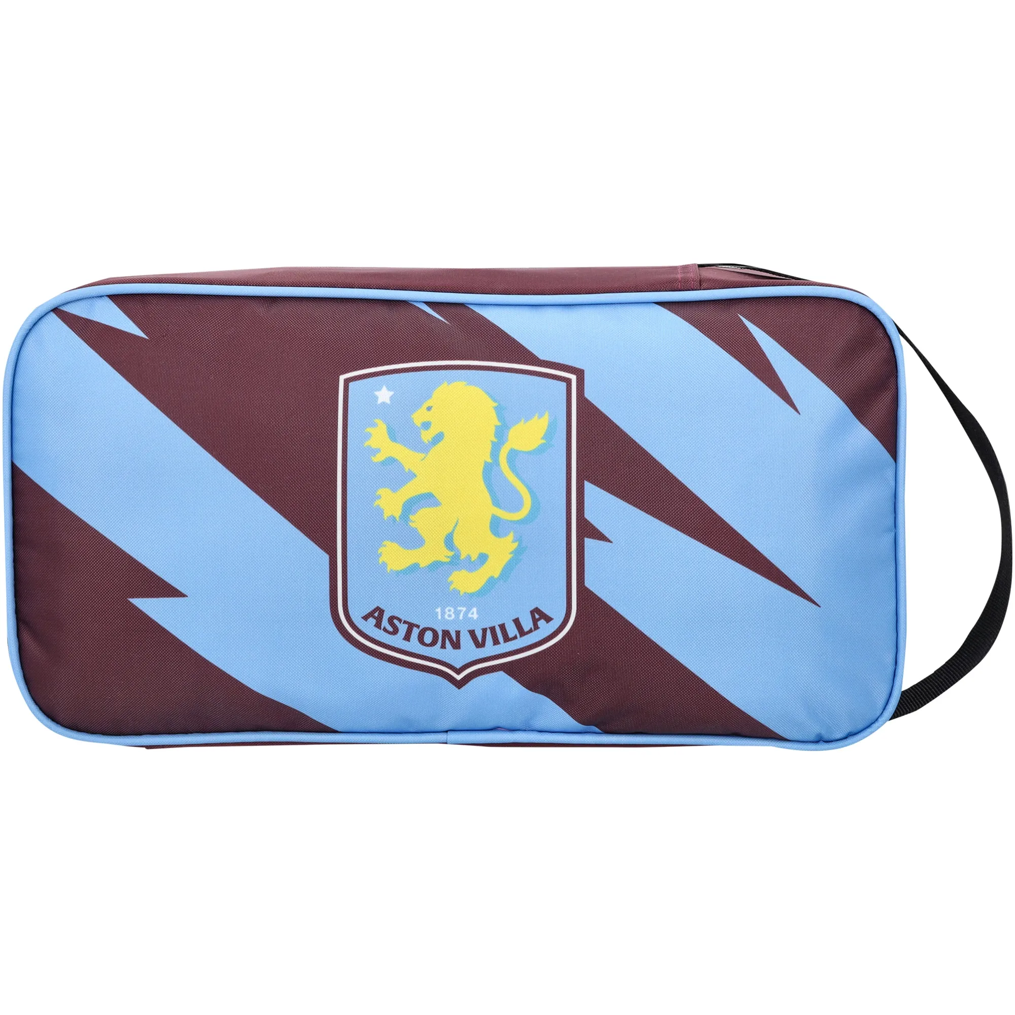 Aston Villa Crest Boot Bag - 35w x 18h x 11d cm