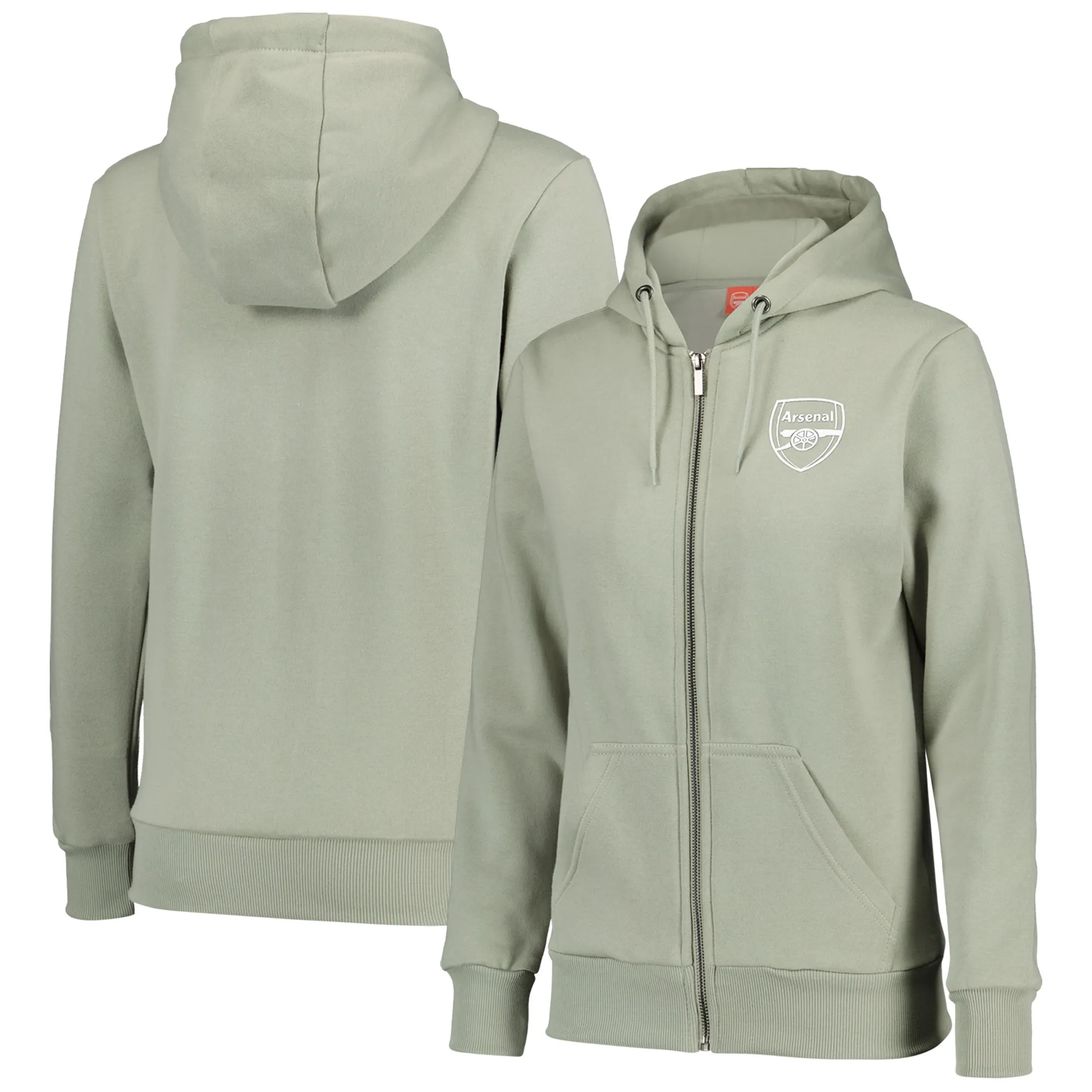 Arsenal Full Zip Hoodie - Seagrass - Womens