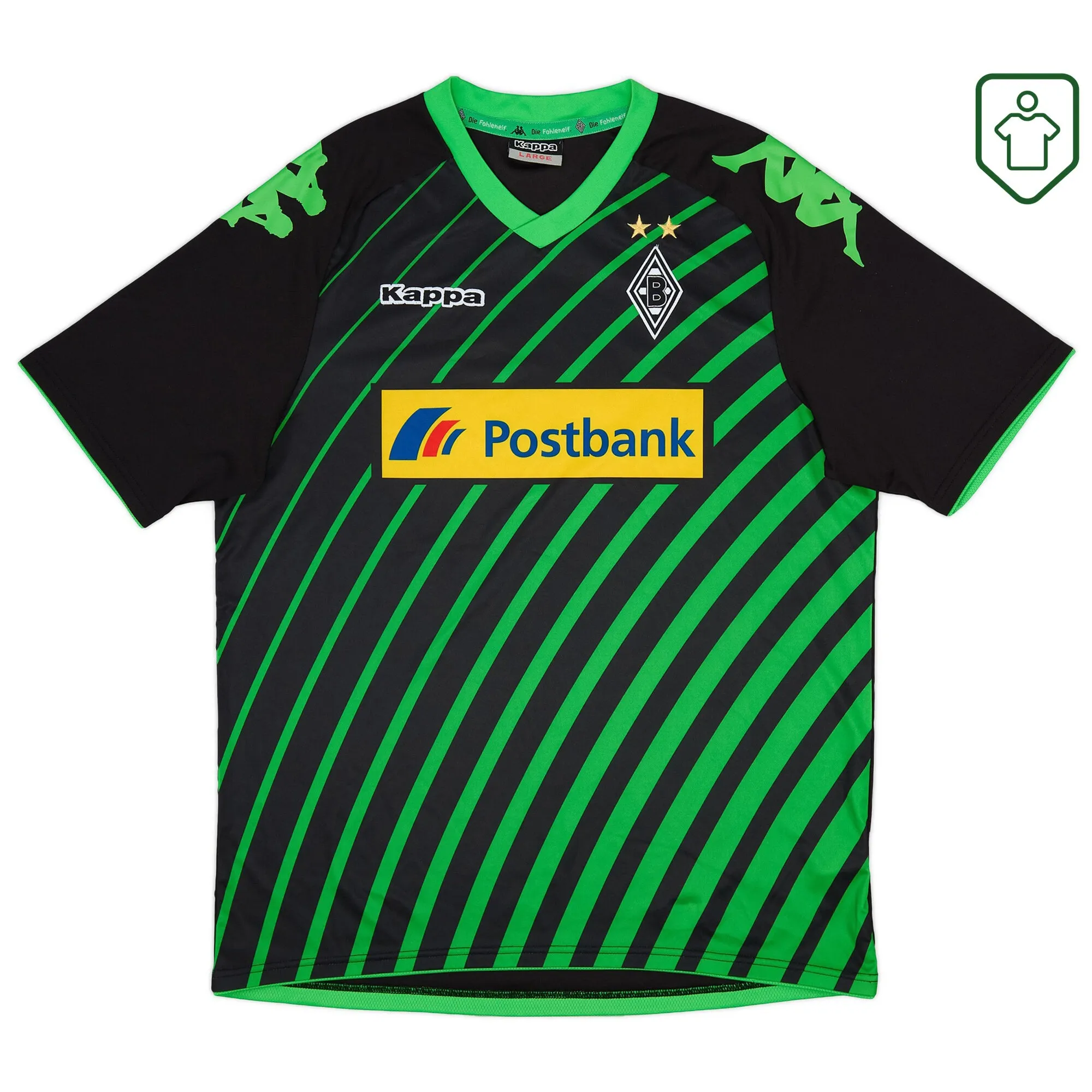 Borussia Monchengladbach Kappa Third Shirt 2013-14 - Excellent - 9/10