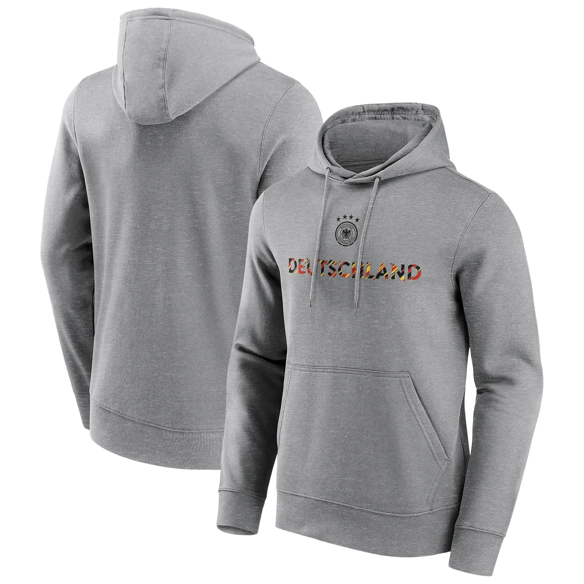 DFB Fragment Wordmark Graphic Hoodie - Sports Grey - Mens
