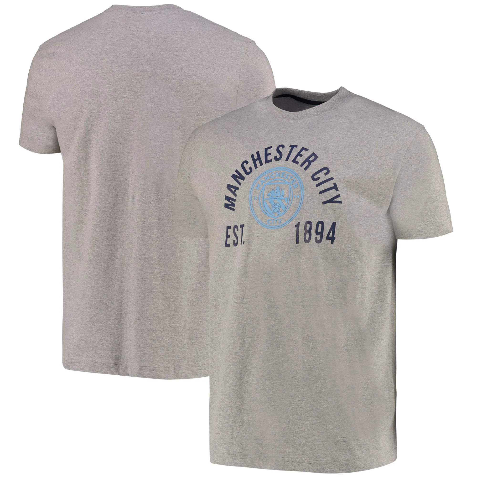 Manchester City Graphic T-Shirt - Grey - Mens