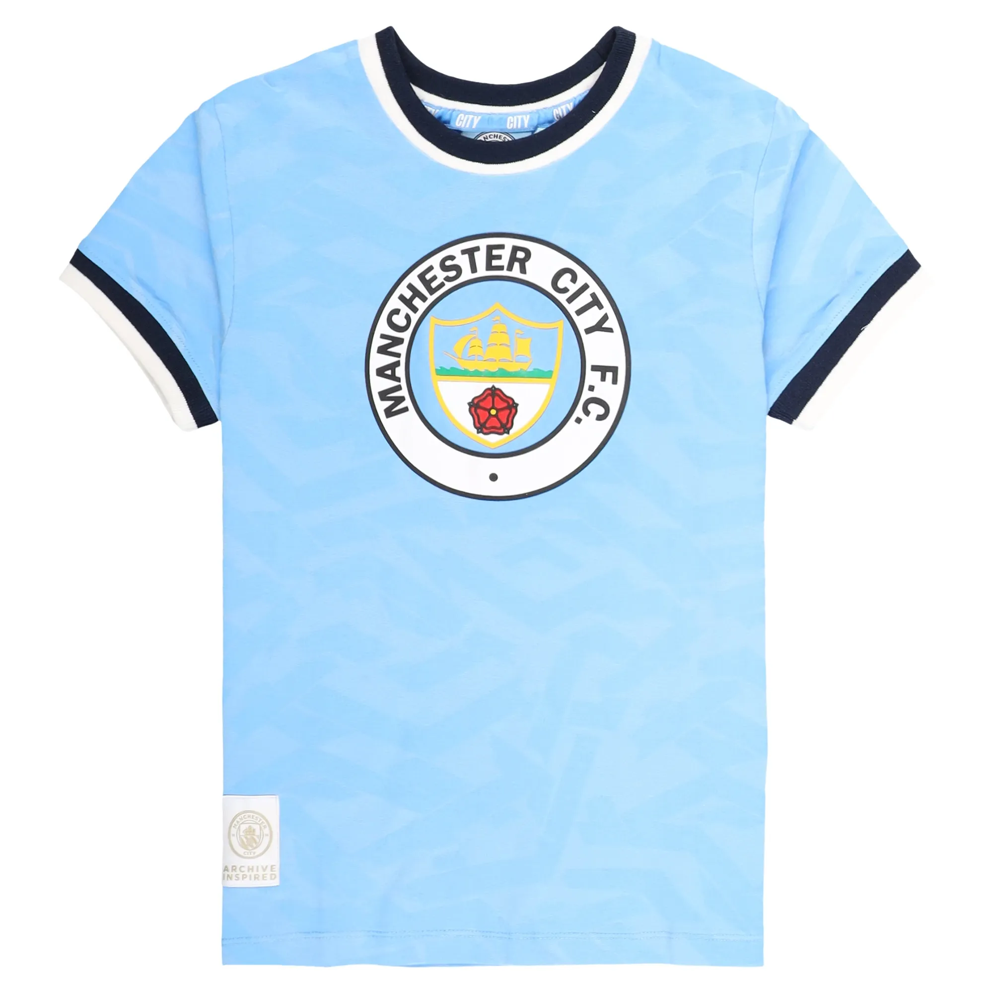 Manchester City 1992 Archive T-Shirt - Sky - Kids