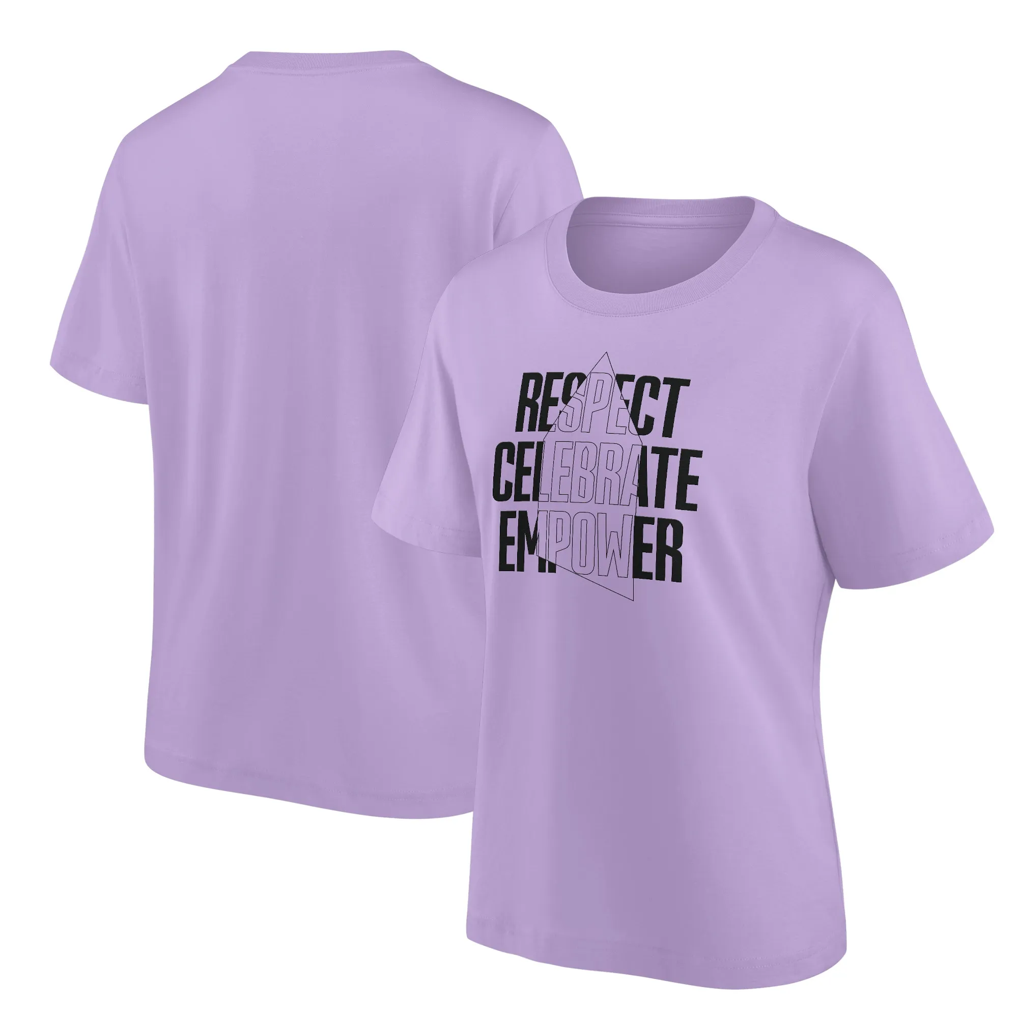 Everton EITC Respect Celebrate Empower Graphic Oversized T-Shirt - Purple - Womens