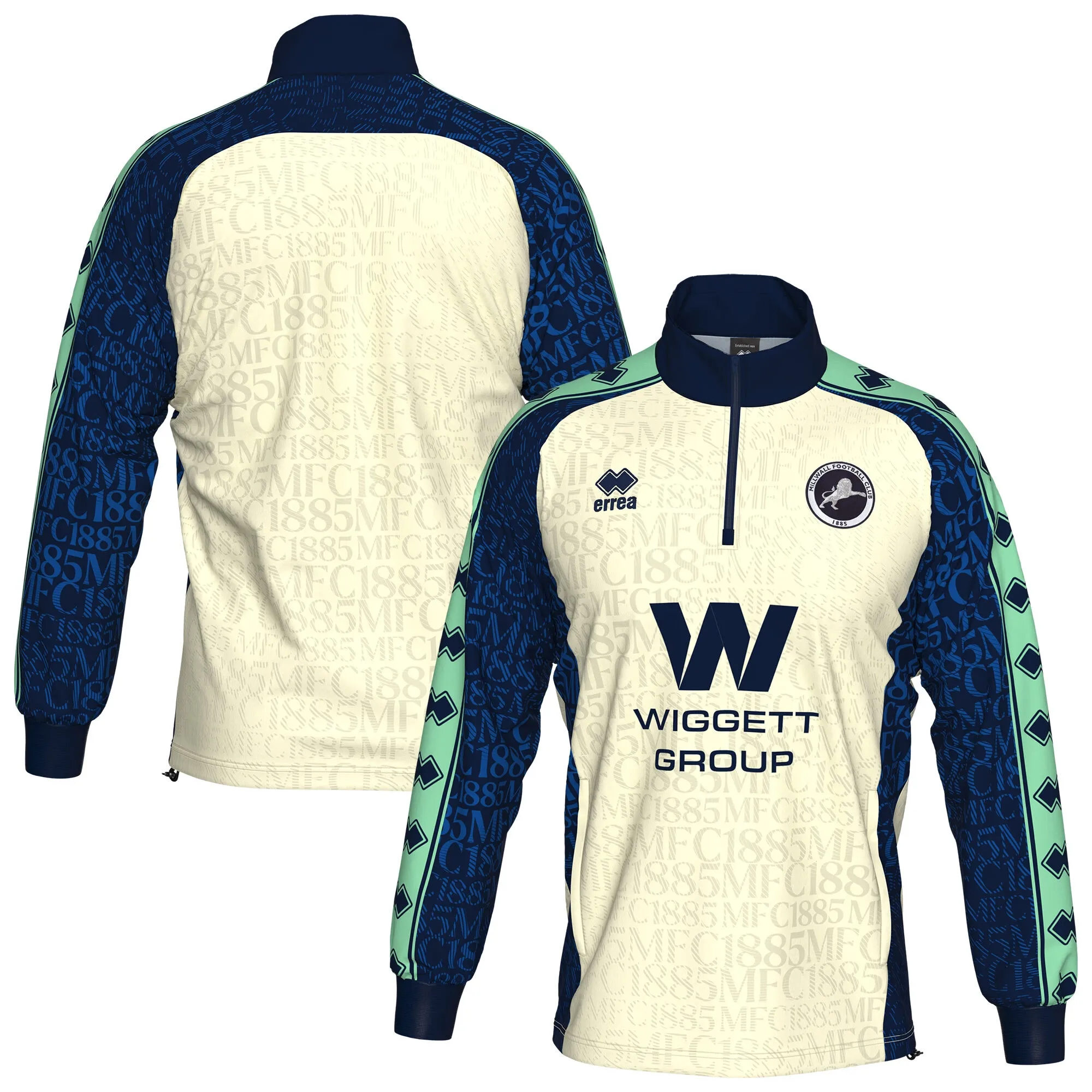 Millwall Errea Away Pre Match Jacket - Ivory - Kids