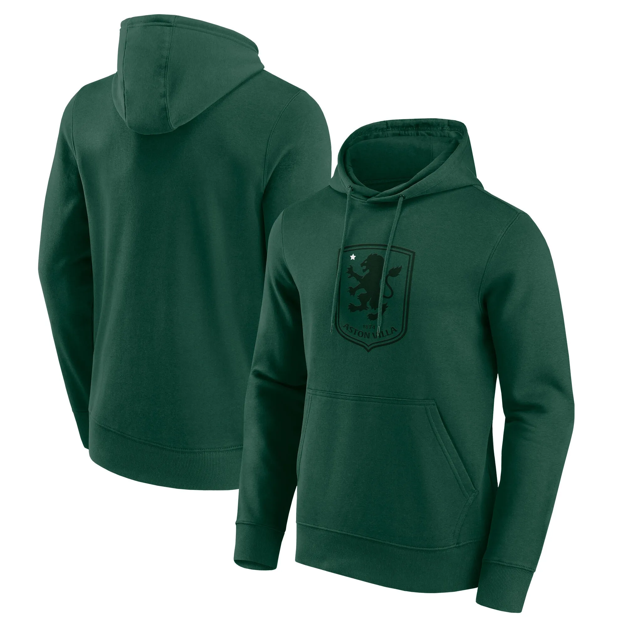Aston Villa Detail Graphic Hoodie - Dark Green - Mens