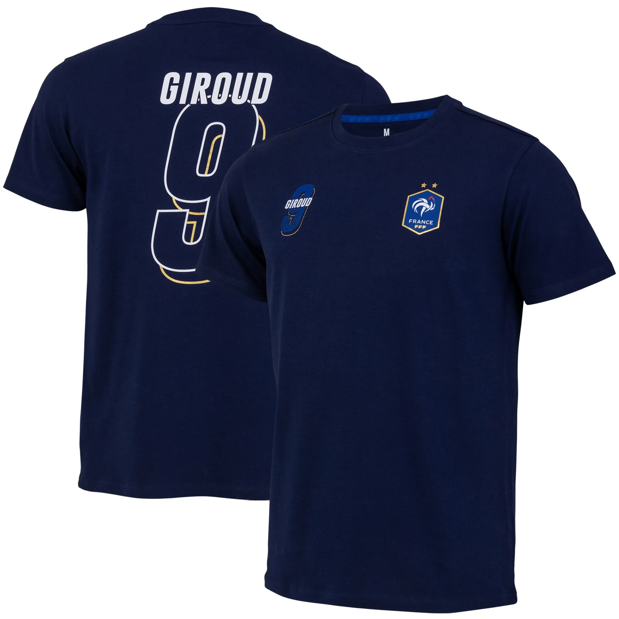 France No 09 GIROUD T-Shirt - Navy - Kids