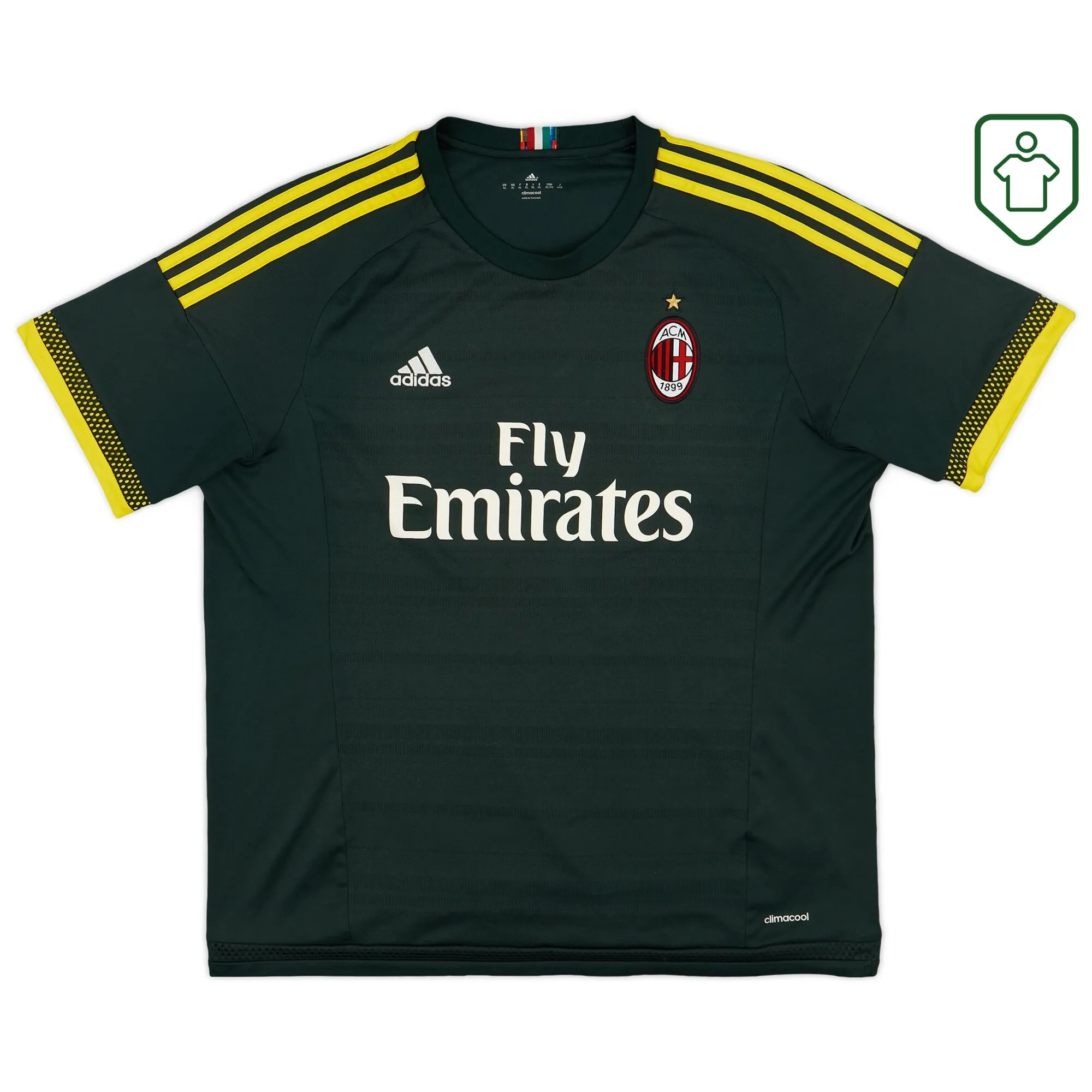 AC Milan adidas Third Shirt 2015-16 - Mint - 10/10