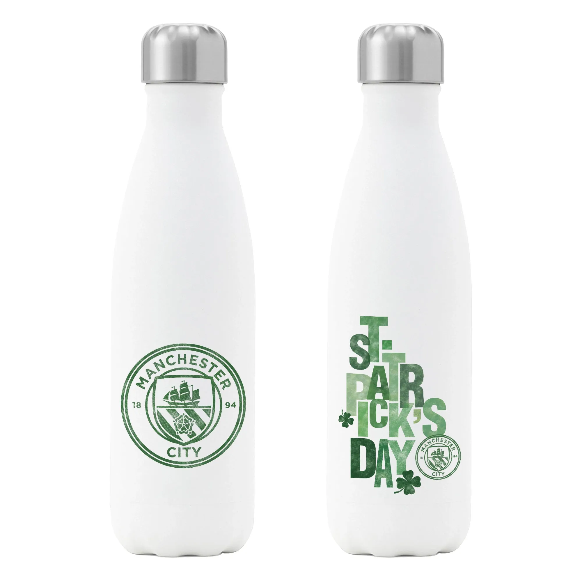 Manchester City St Patrick's Day Insulated Water Bottle