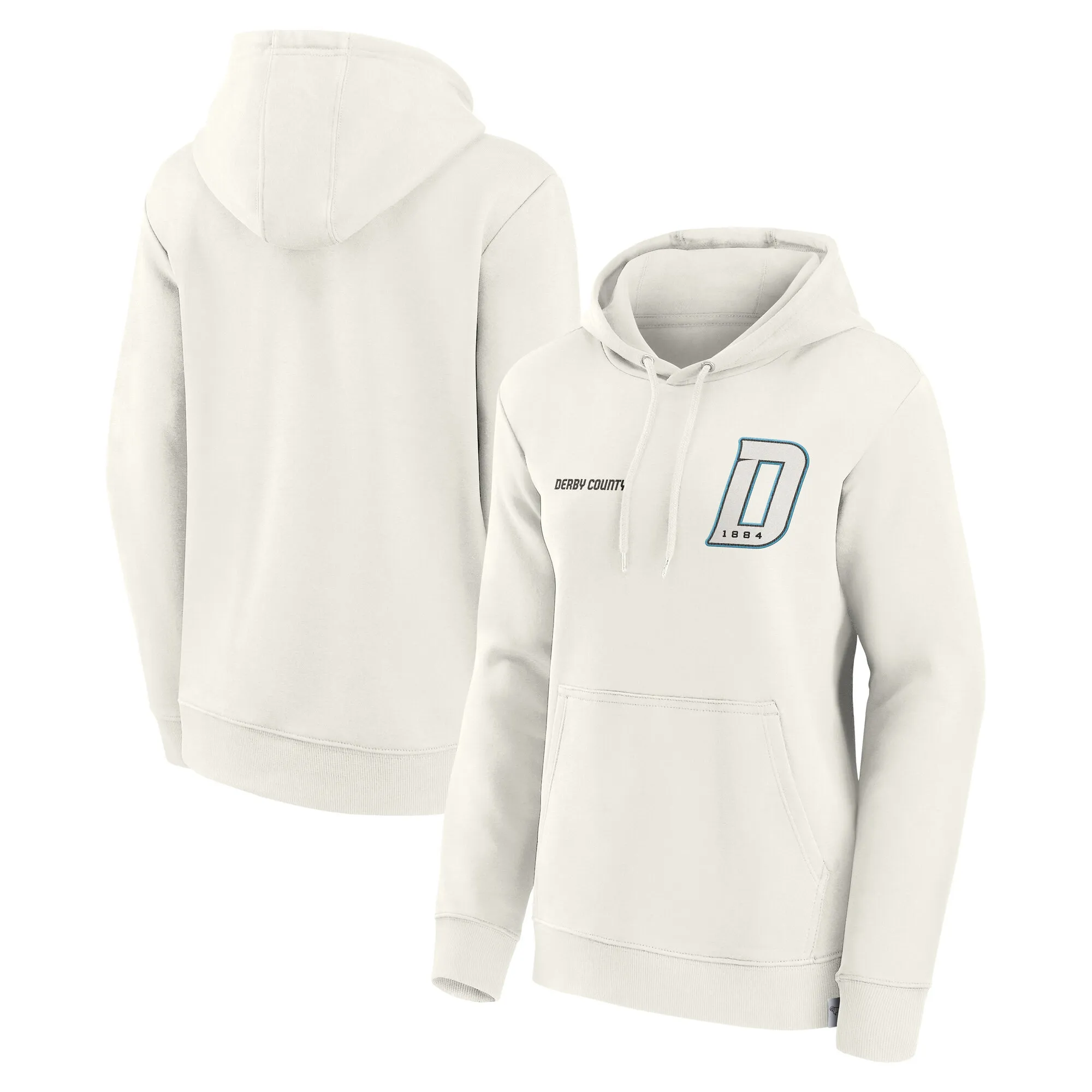 Derby County Campus Icons Graphic Hoodie - Off White - Womens