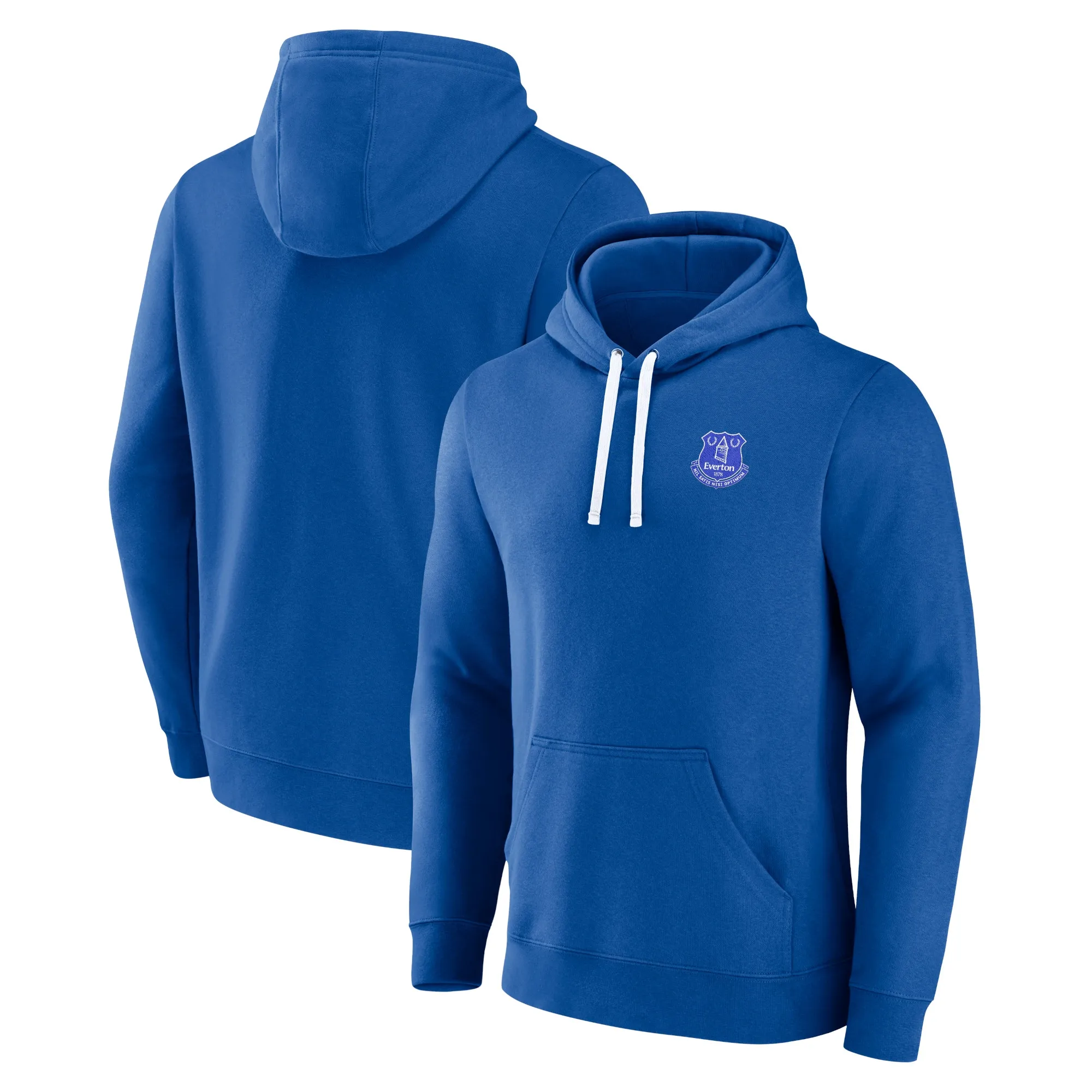 Everton Essentials Small Crest Hoodie - Royal/White - Mens