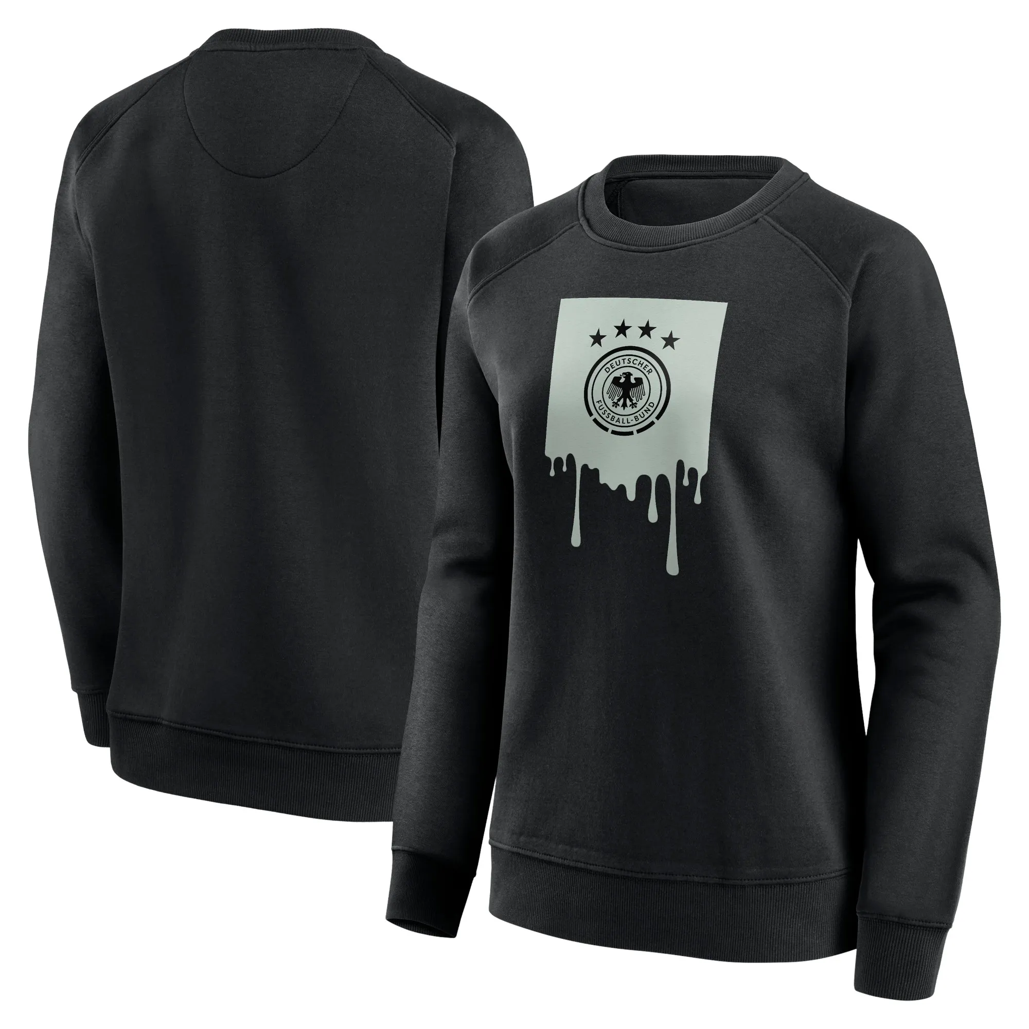 DFB Liquify Graphic Crew Sweatshirt - Black - Womens