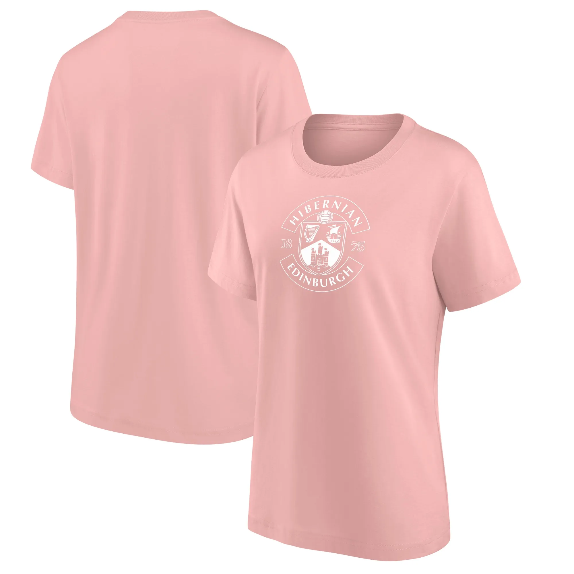 Hibernian Mono Logo Graphic T-Shirt - Pink - Womens