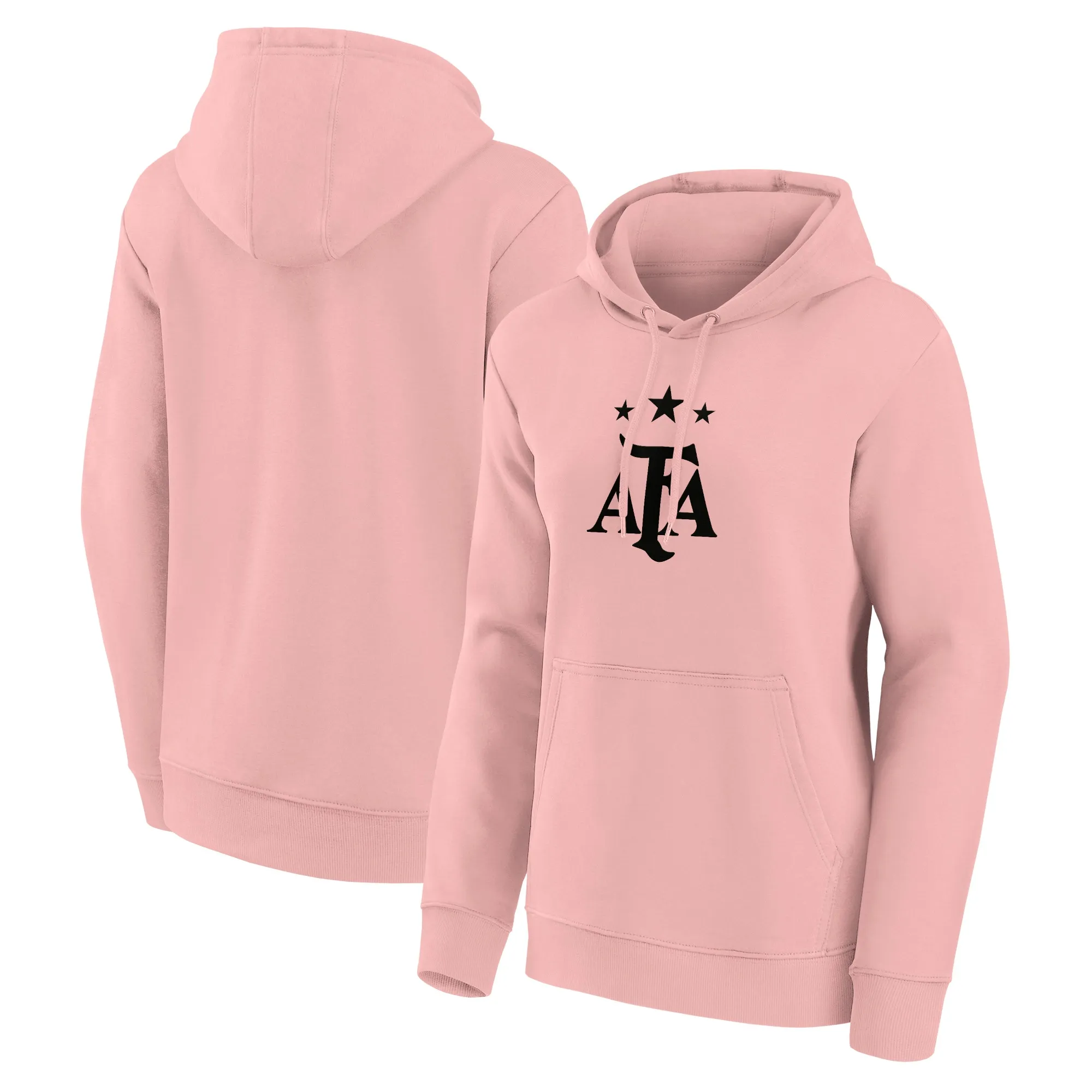 Argentina Mono Logo Graphic Hoodie - Pink - Womens