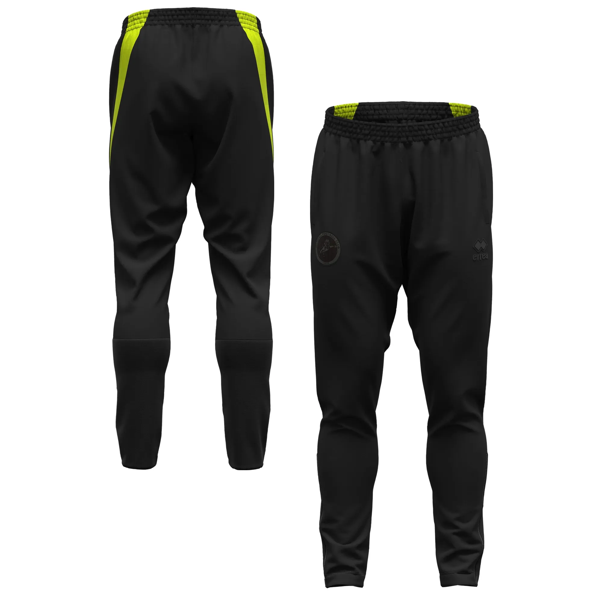Millwall Errea Player Training Pants - Black/Yellow - Kids