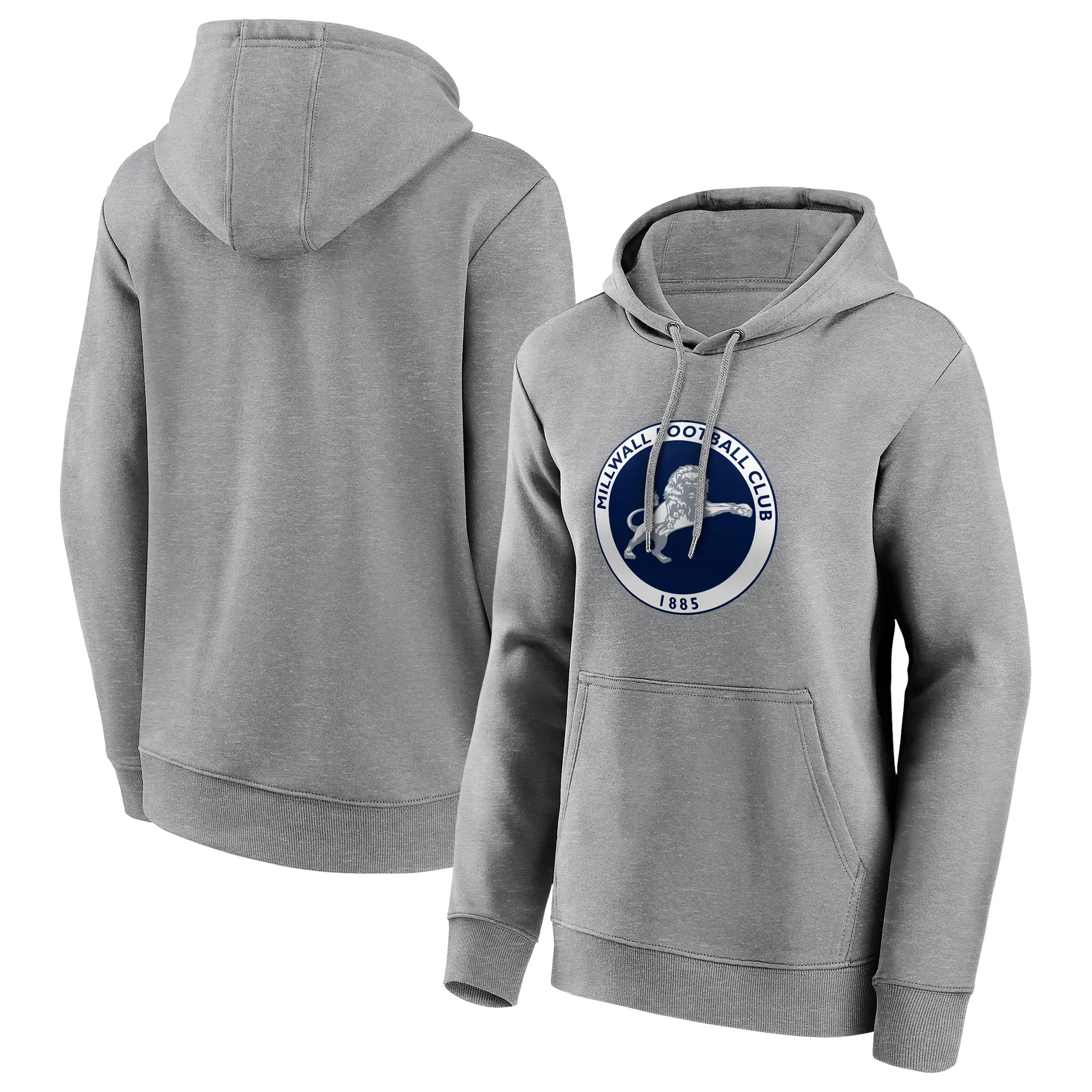 Millwall Primary Logo Graphic Hoodie - Sports Grey - Womens