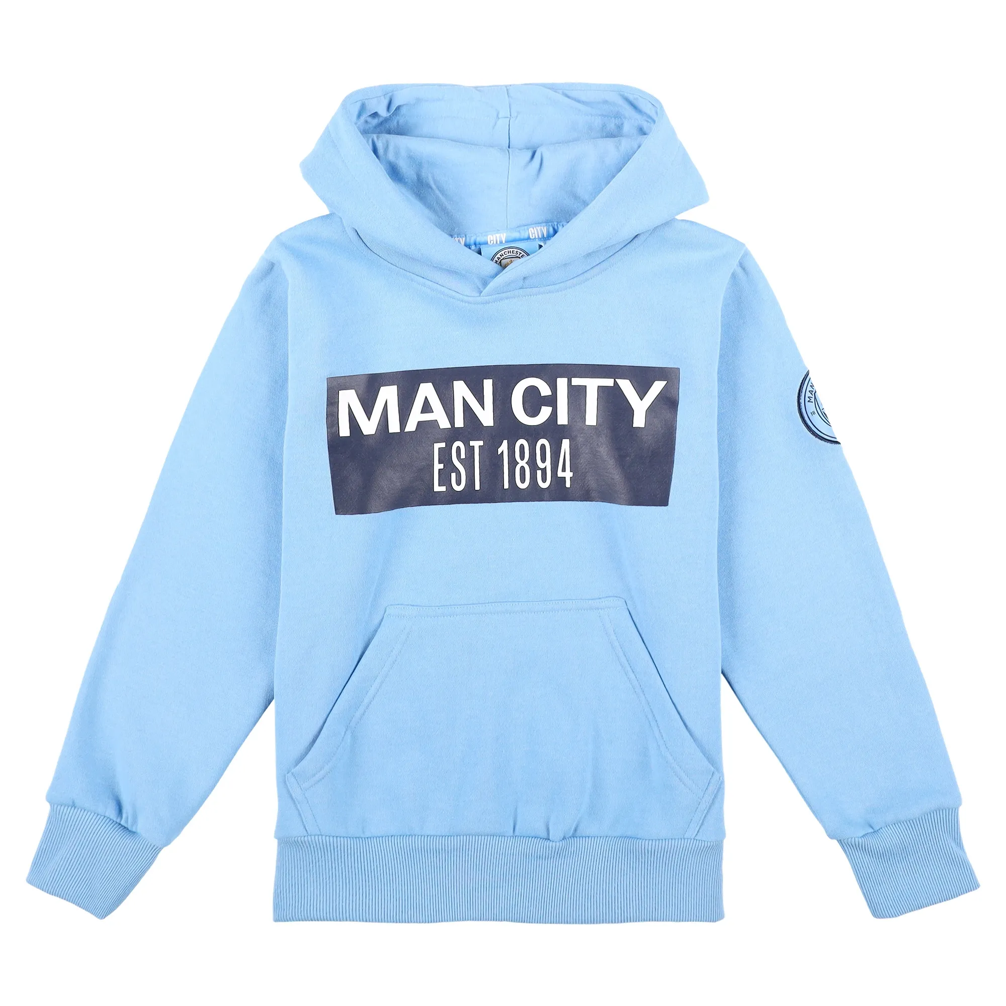Manchester City Graphic Hoodie - Sky - Kids