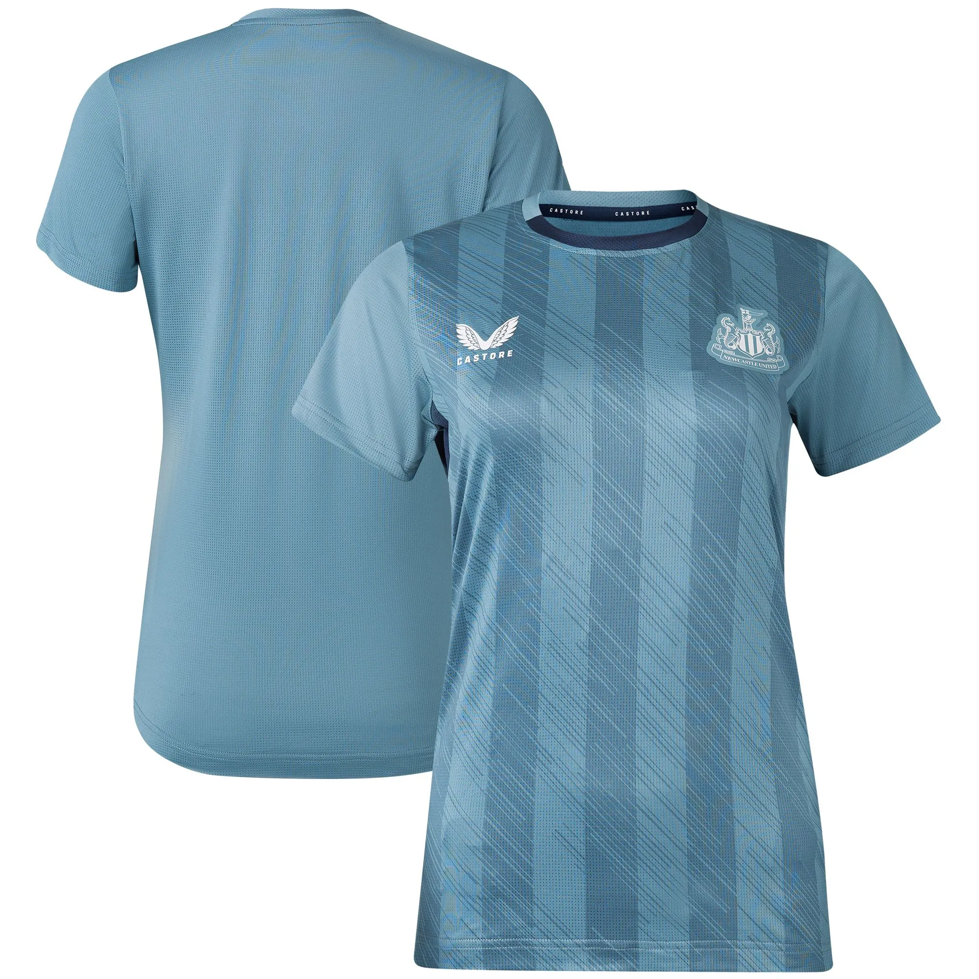 Newcastle United Castore Players Training T-Shirt - Blue - Womens
