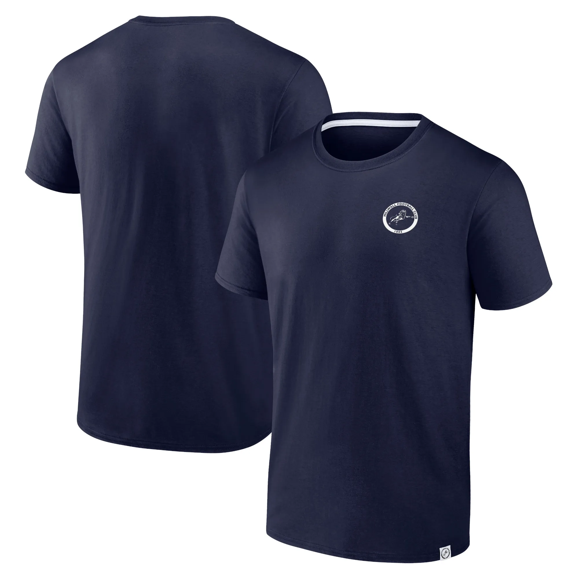 Millwall Essentials Small Crest T-Shirt - Navy - Mens