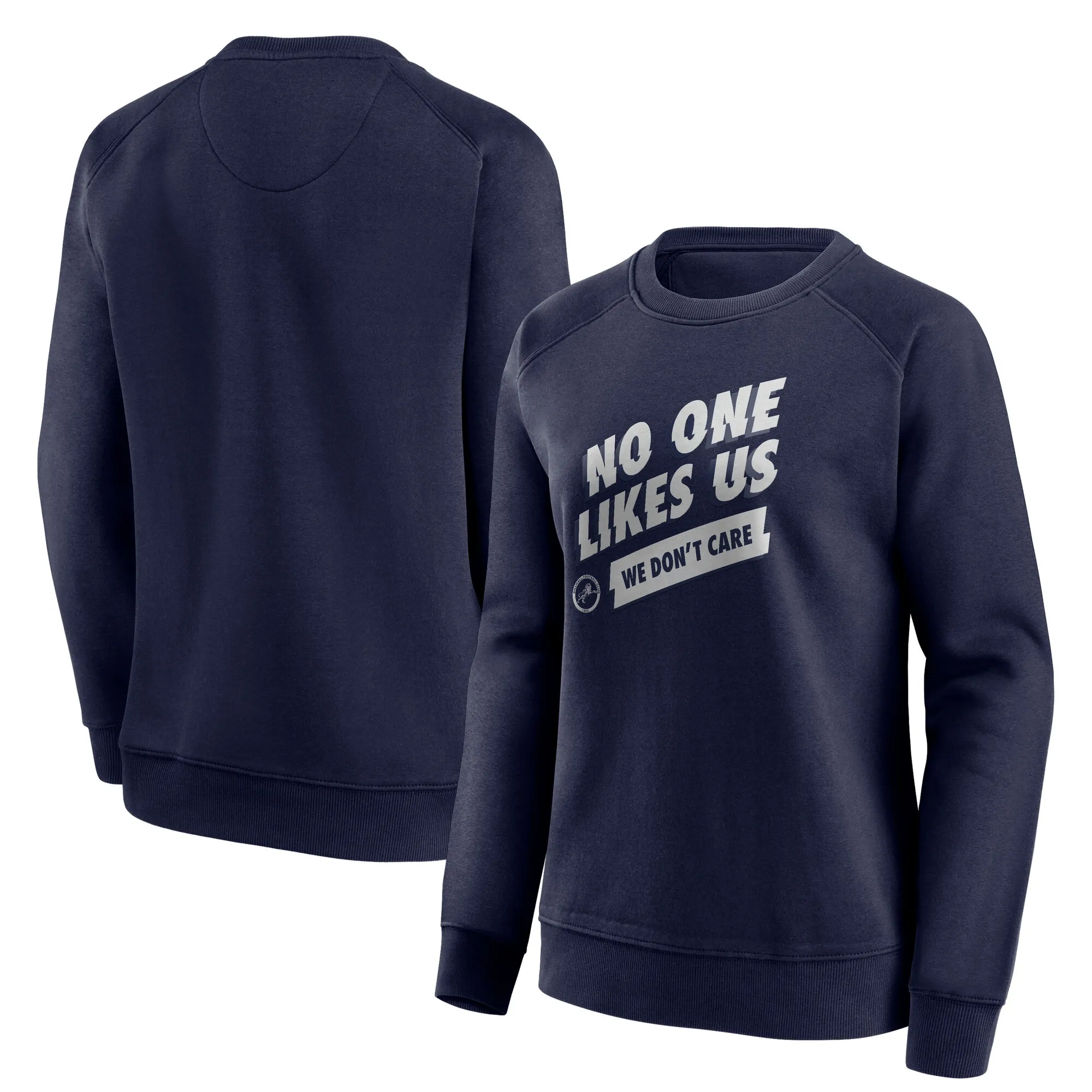 Millwall We Don't Care Graphic Crew Sweatshirt - Navy - Womens