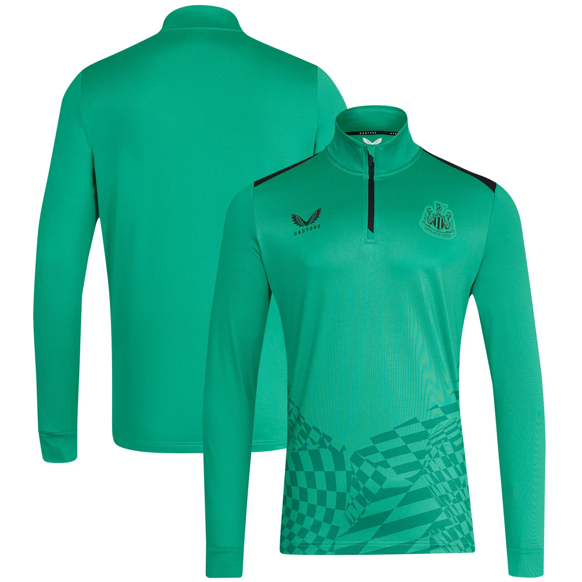 Newcastle United Away Matchday 1/4 Zip Midlayer - Green