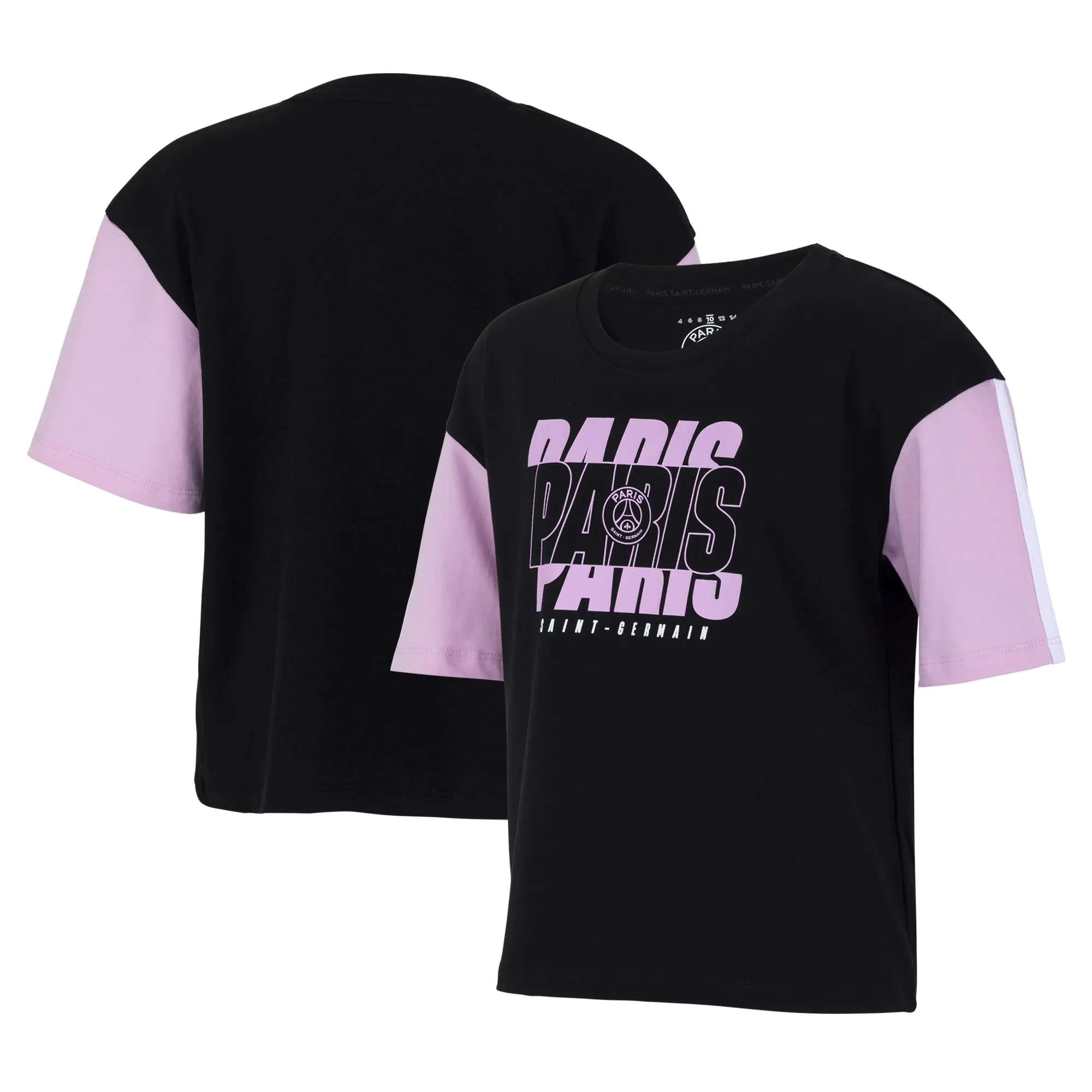 PSG Core Repeat T-Shirt - Black/Pink - Girls