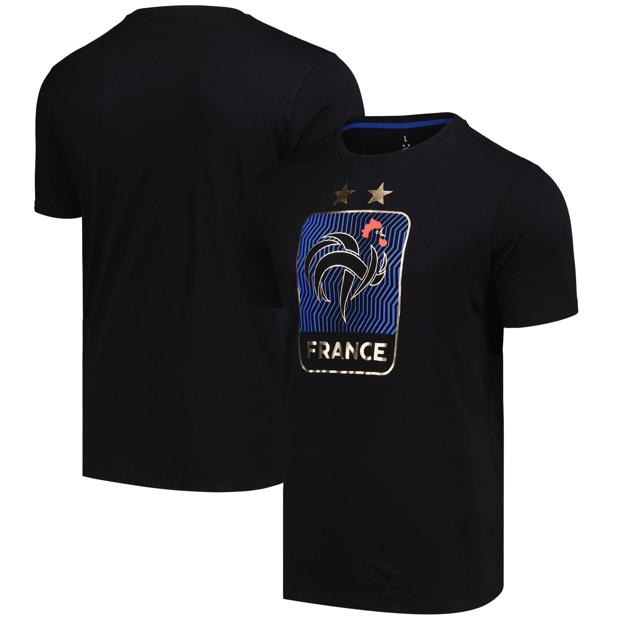 France Crest Graphic T-Shirt - Black - Mens