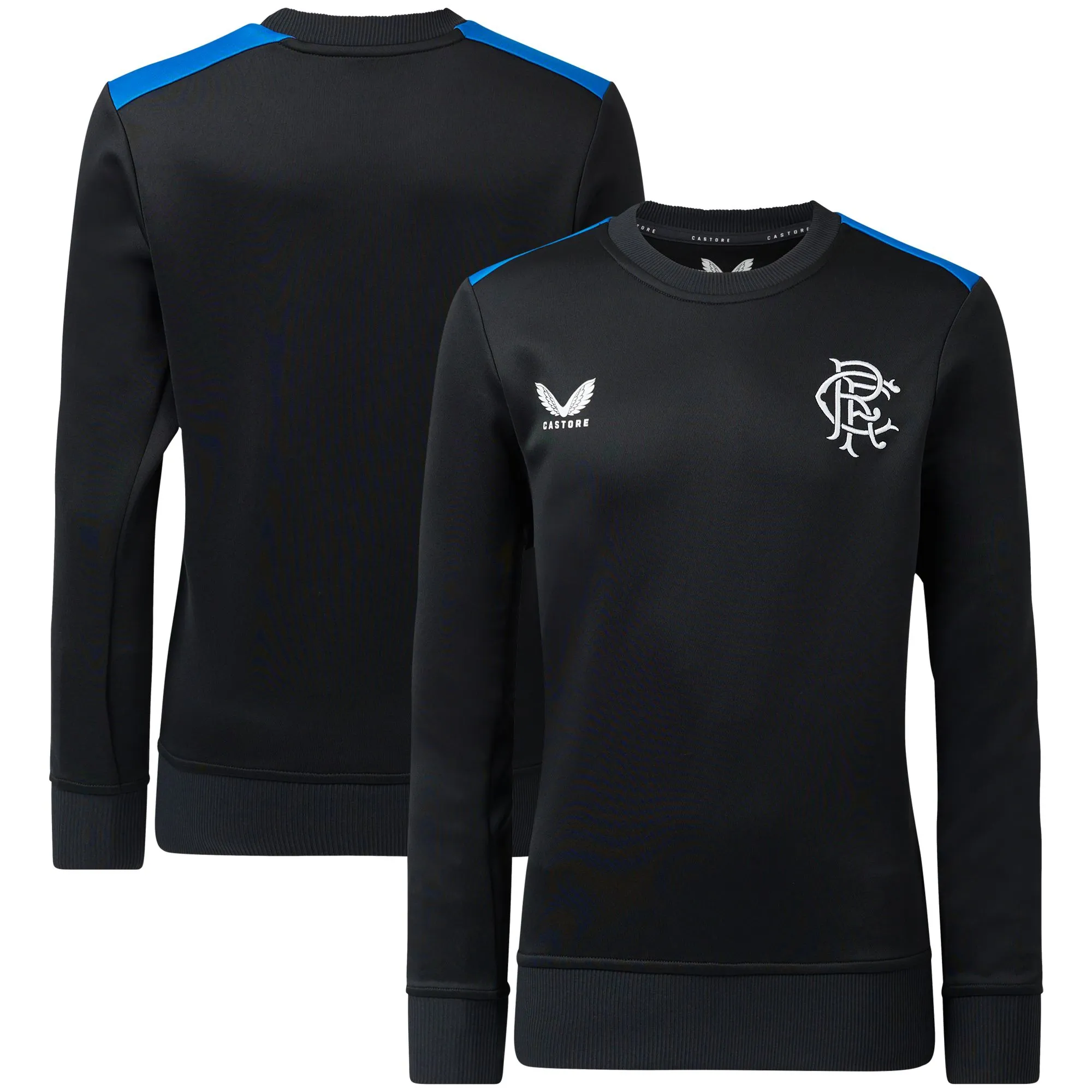 Glasgow Rangers Players Matchday Sweatshirt - Black - Kids