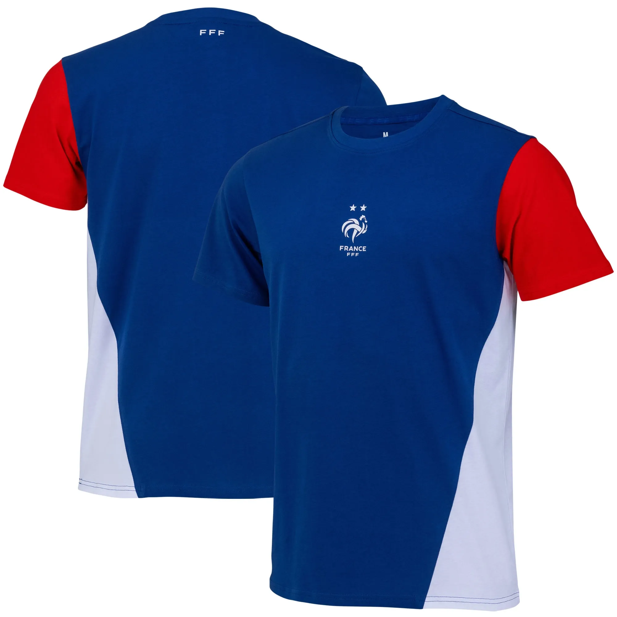 France Colour Block T-Shirt - Blue - Unisex