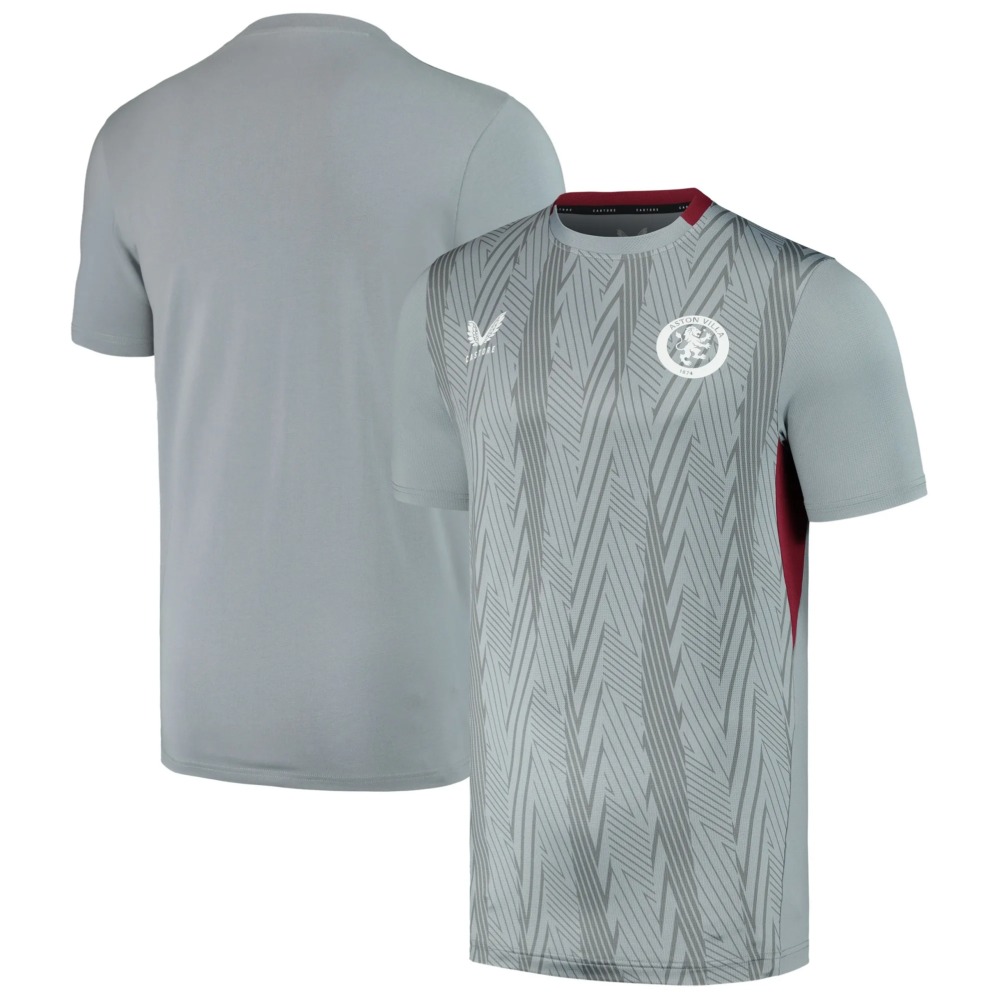 Aston Villa Castore Staff Training Top - Light Grey - Womens