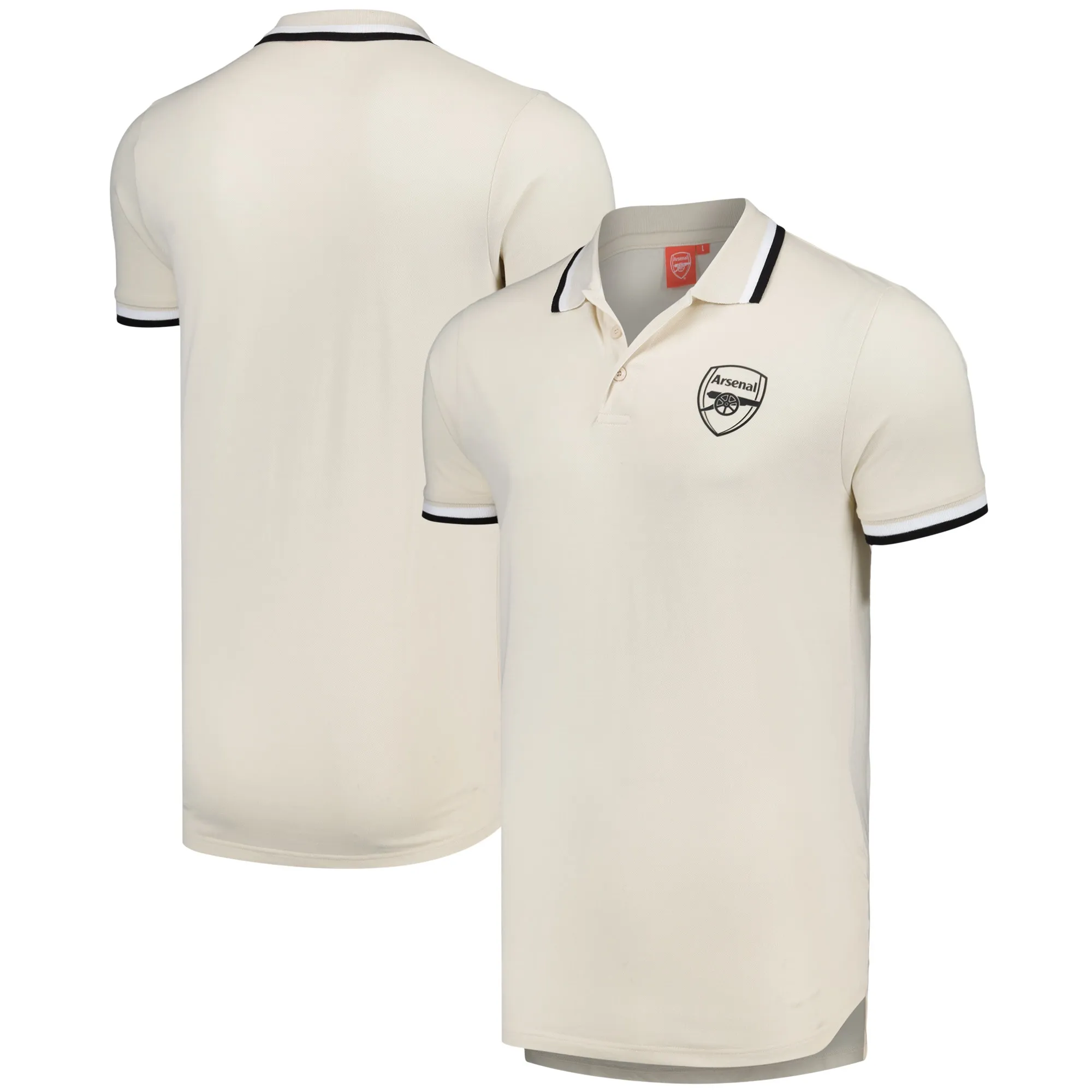 Arsenal Tipped Polo Shirt - Birch - Mens