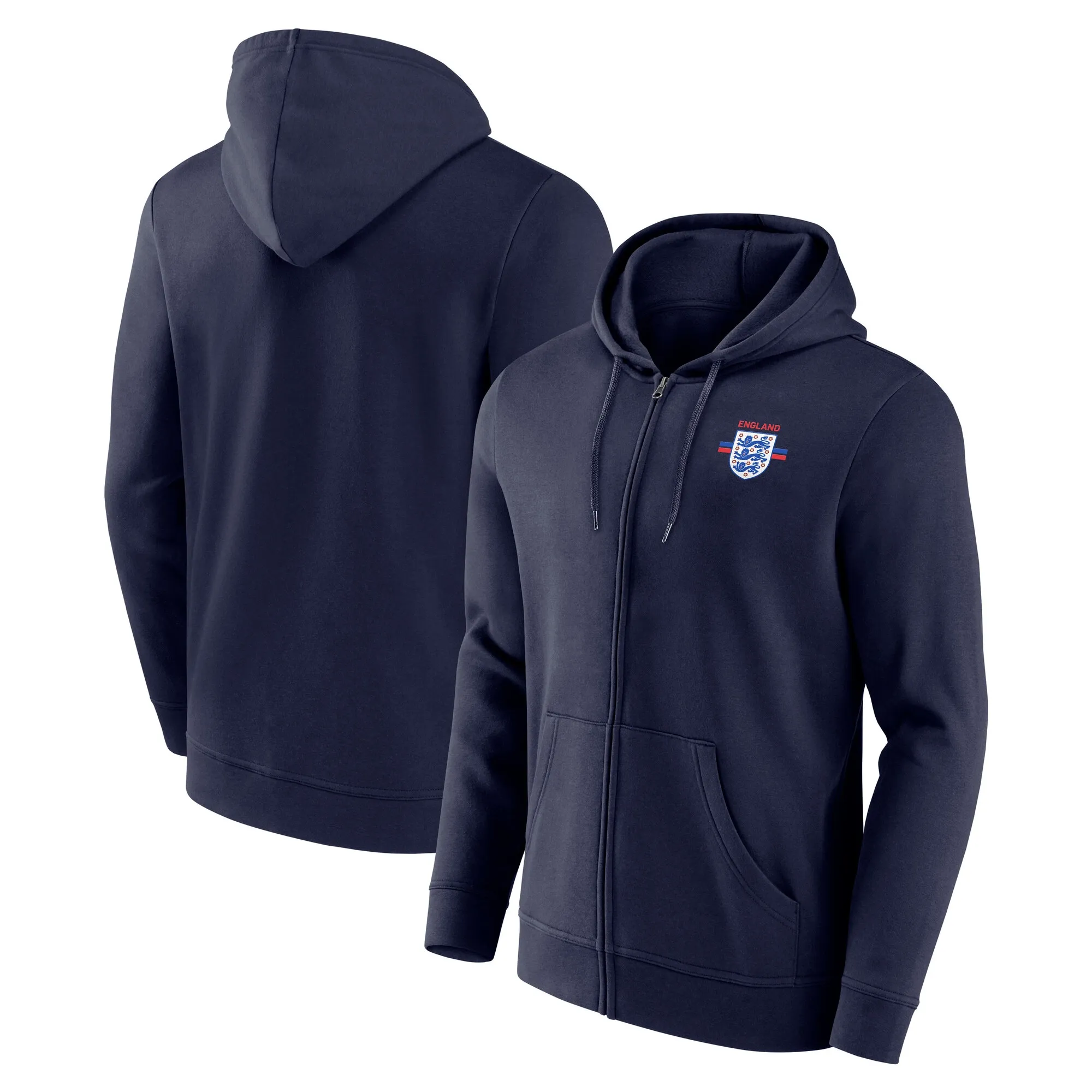 England Logo Full Zip Hoodie - Navy