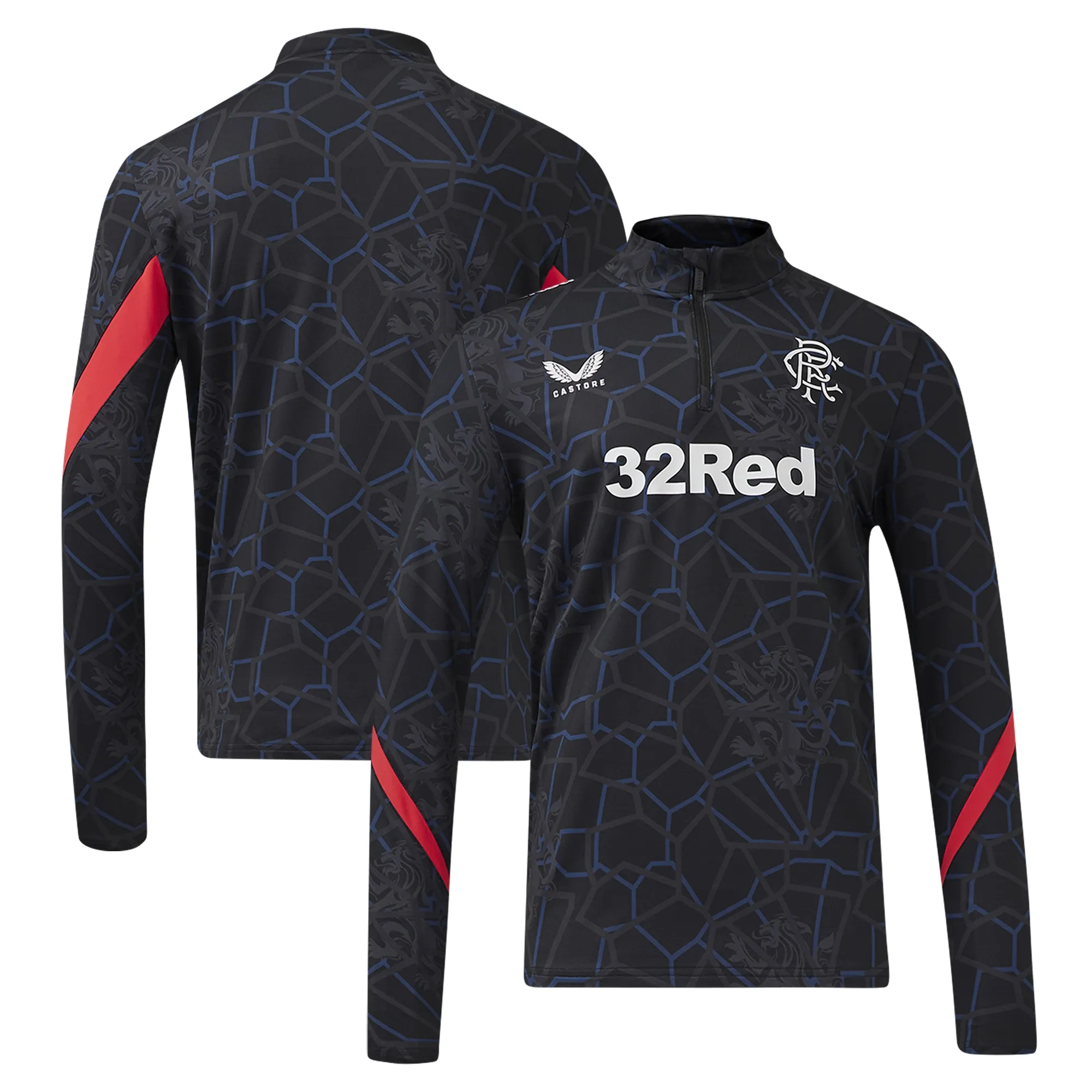 Glasgow Rangers Castore Third Matchday 1/4 Zip Midlayer - Black