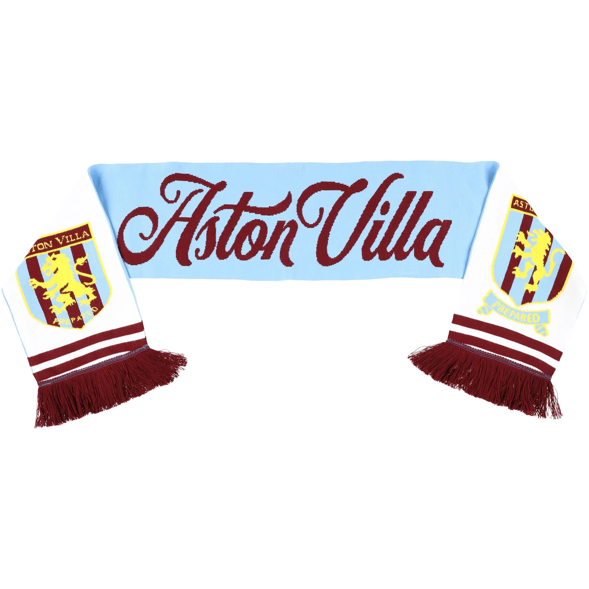 Aston Villa Established 1874 Scarf - Sky/White - Unisex
