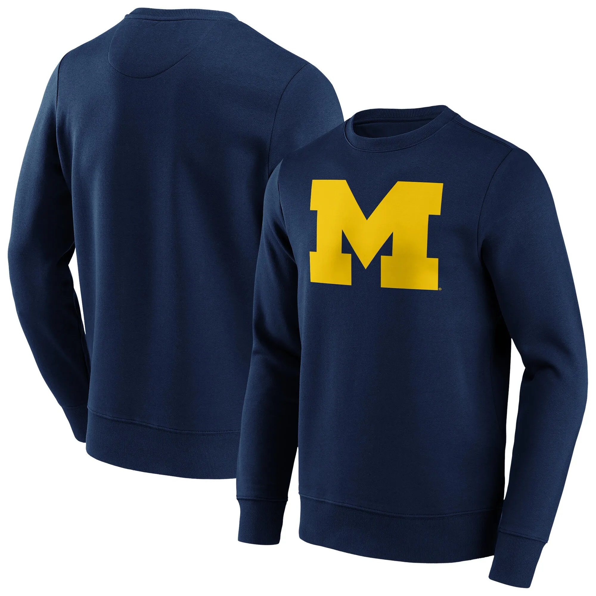 NCAA Michigan Wolverines Primary Logo Graphic Crew Sweatshirt - Mens