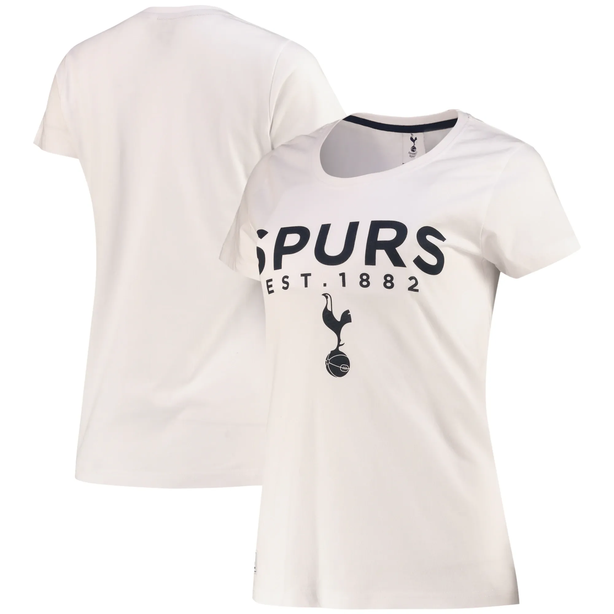 Tottenham Hotspur Graphic T-Shirt - White/Navy - Womens