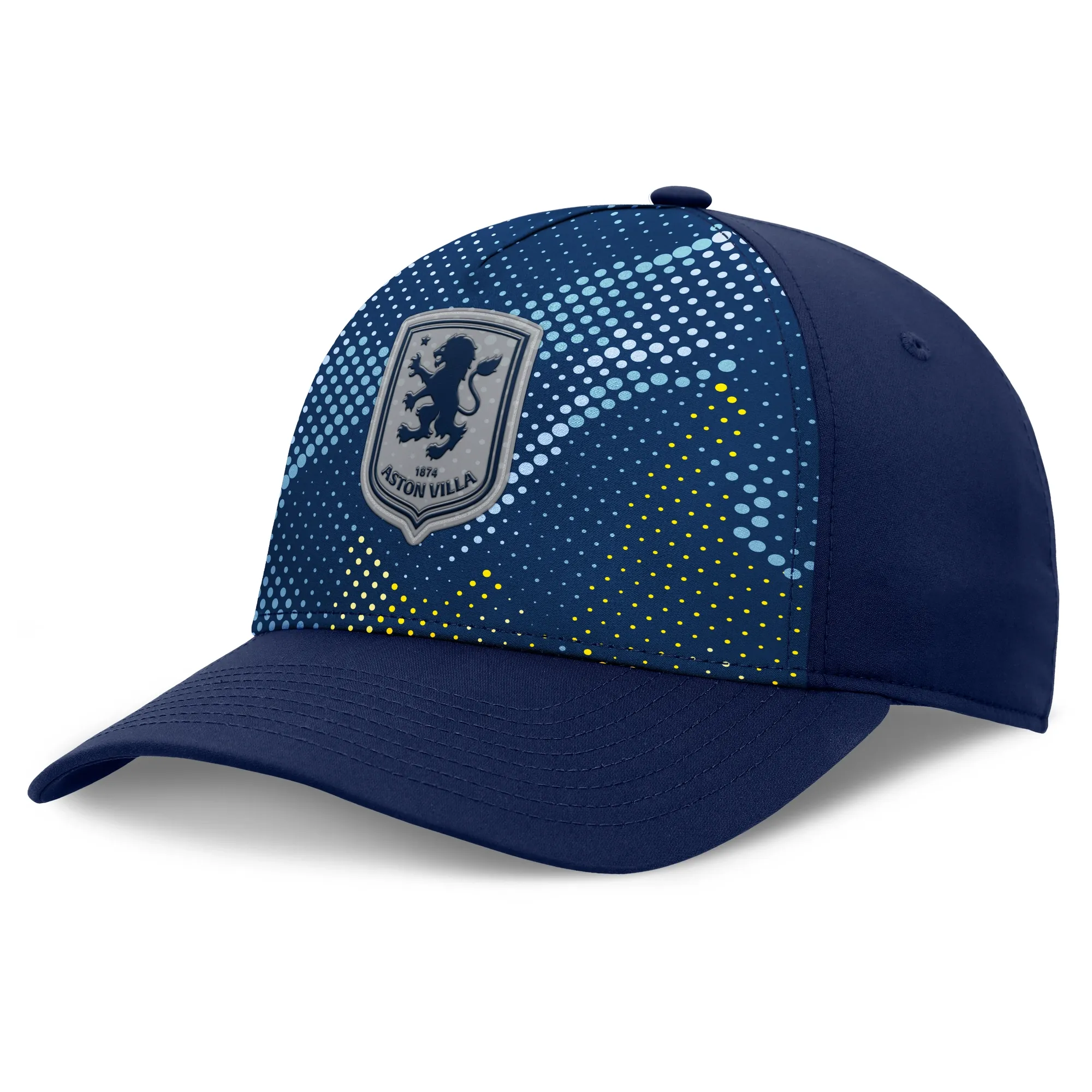 Aston Villa Wilding Structured 5 Panel Midcrown Stretch Cap - Athletic Navy - Unisex