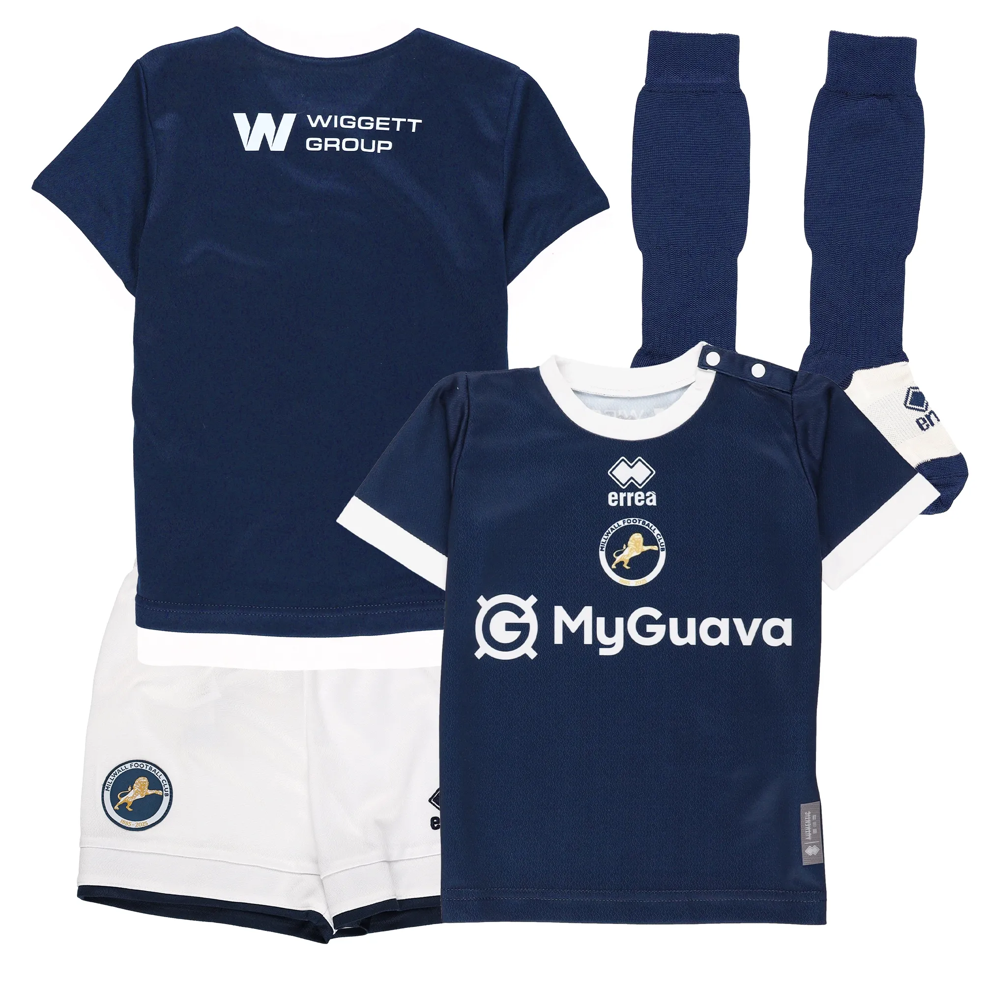 Millwall Errea Home Baby Kit 2025-26