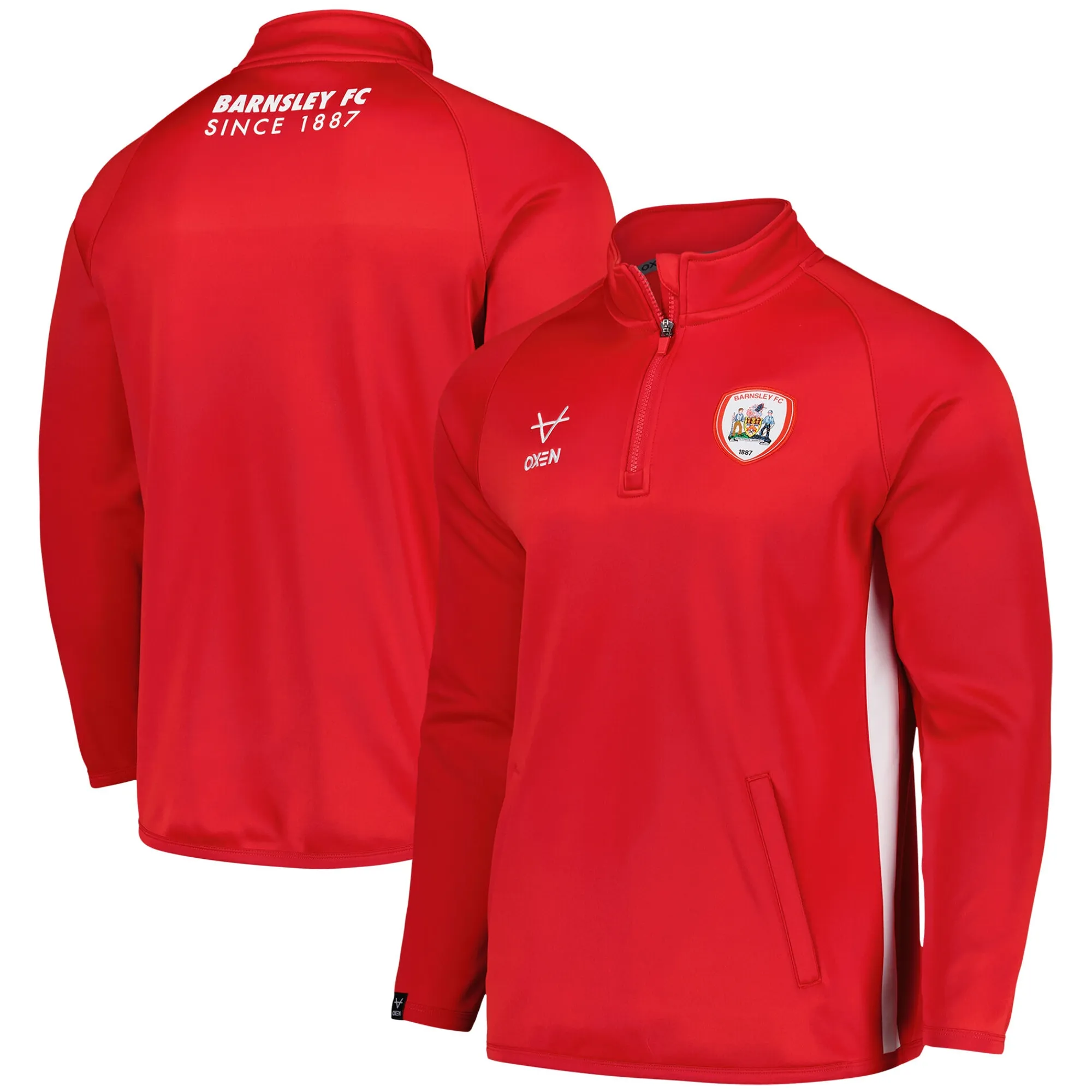 Barnsley Oxen Training 1/4 Zip Top - Red