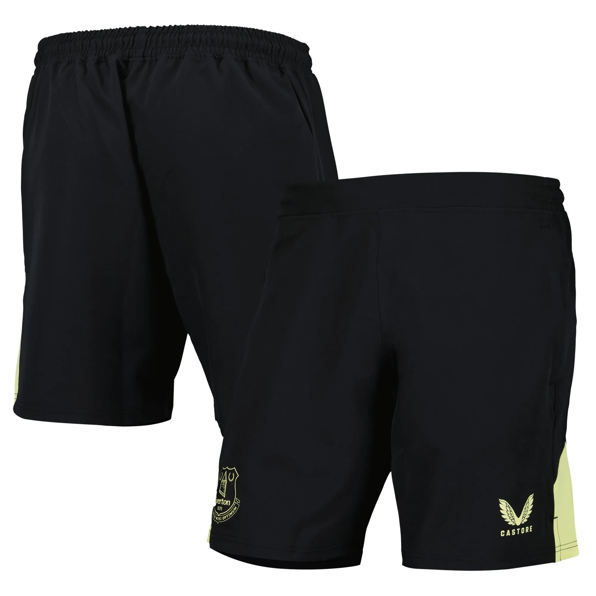 Everton Castore Coaches Training Woven Shorts - Black