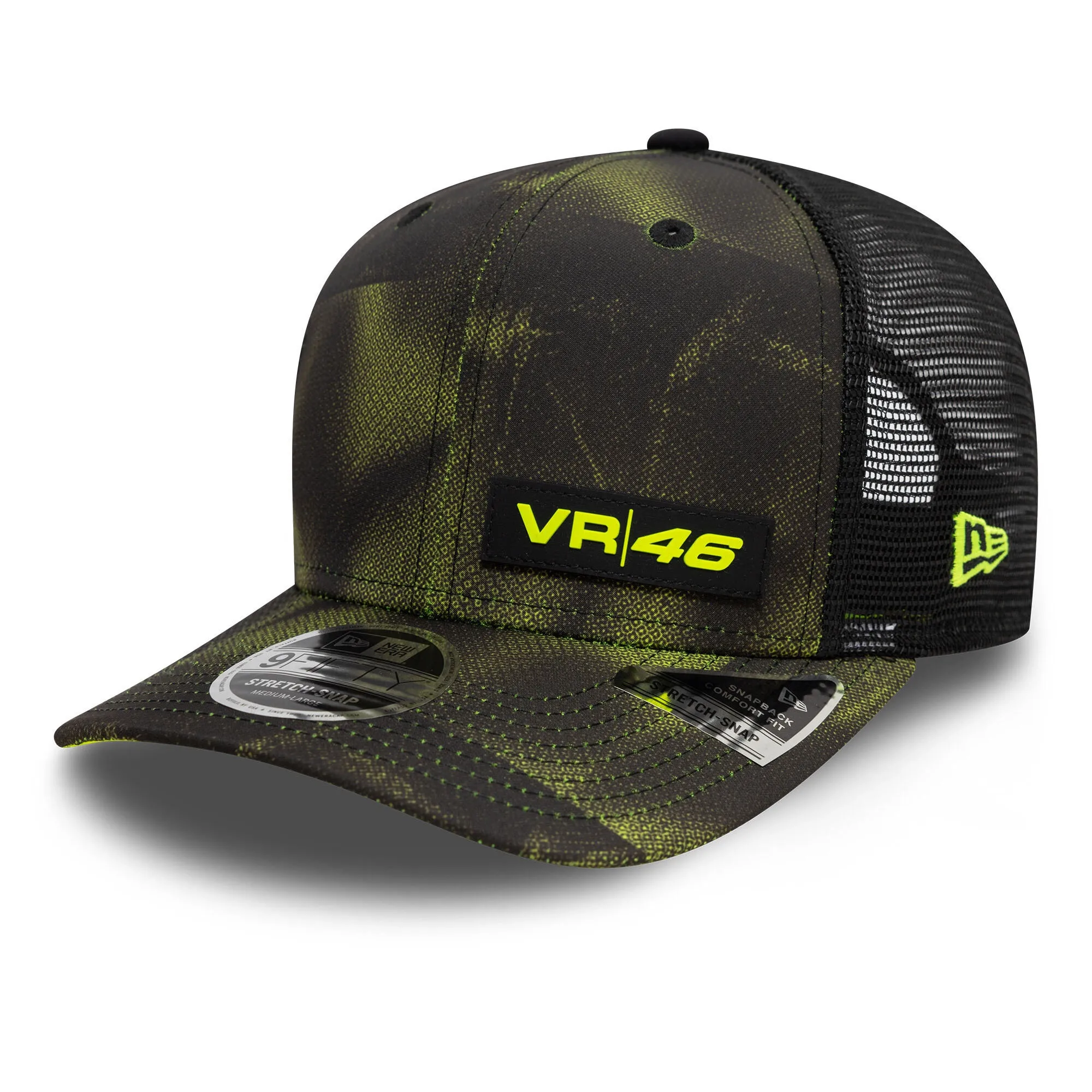 VR46 Racing New Era Halftone AOP 9FIFTY Stretch Snapback - Unisex
