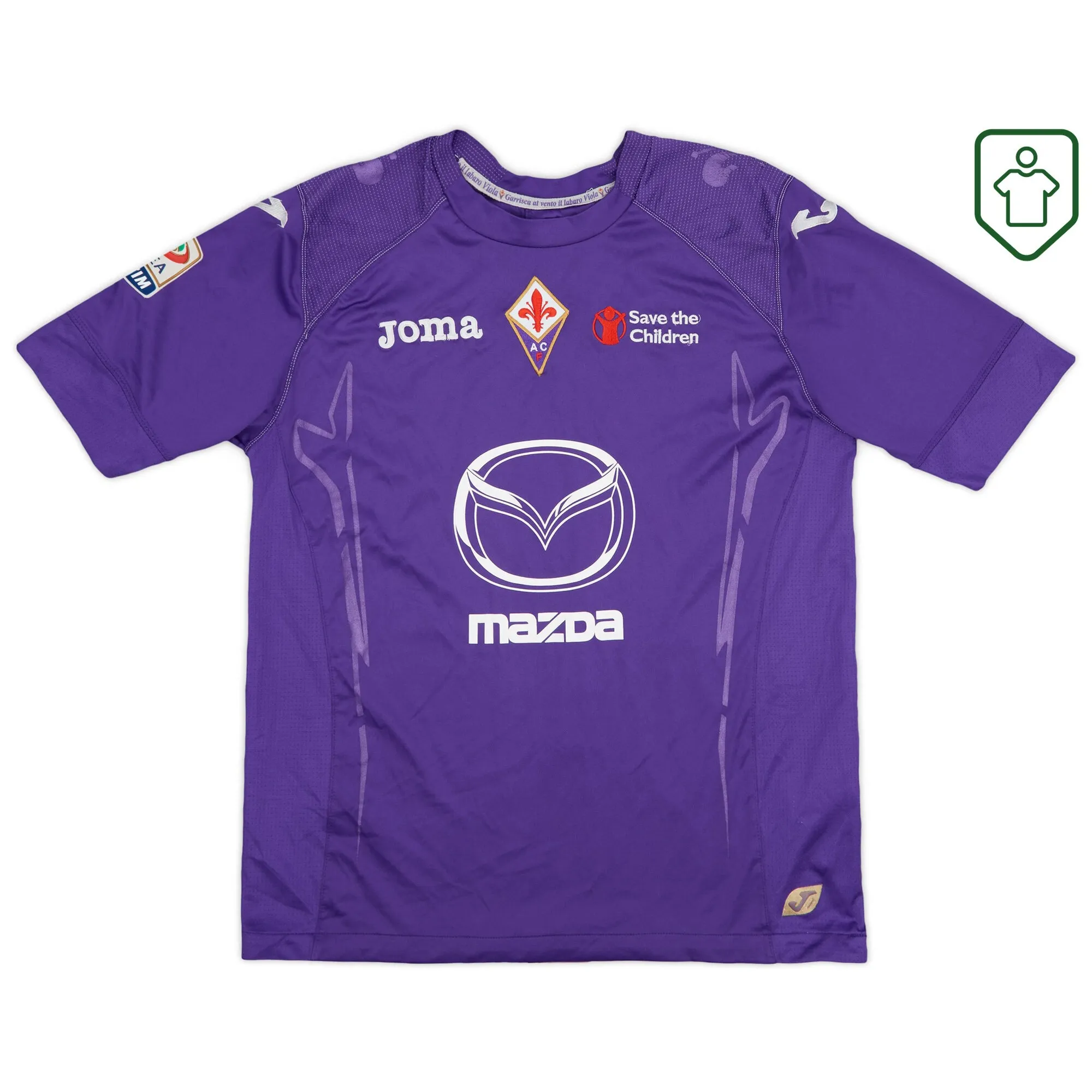 Fiorentina Joma Home Shirt 2012-13 - Very Good - 7/10